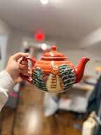 Nantucket Home Snowman & Home Teapot
