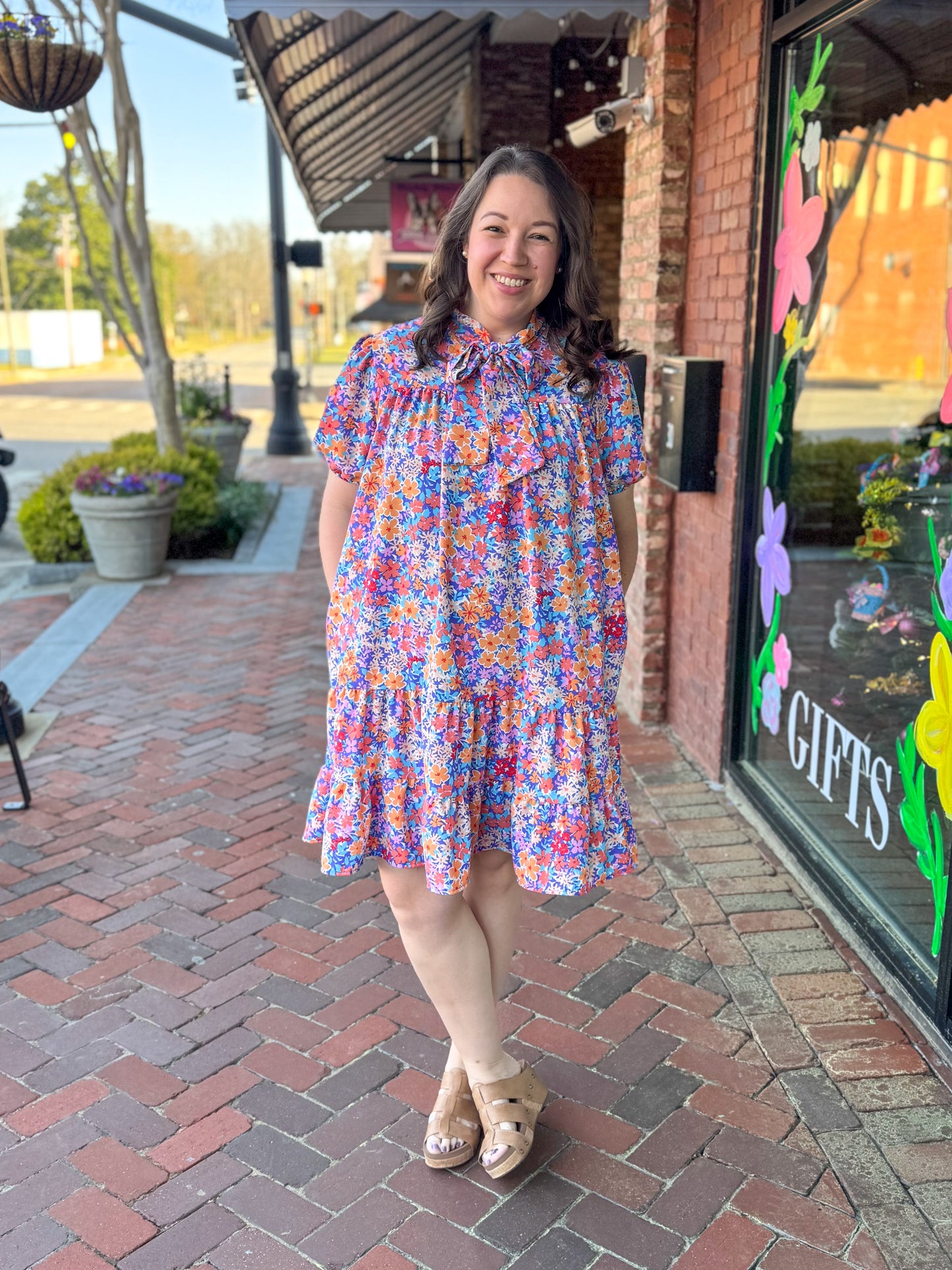 Bethany Bow Neck Dress