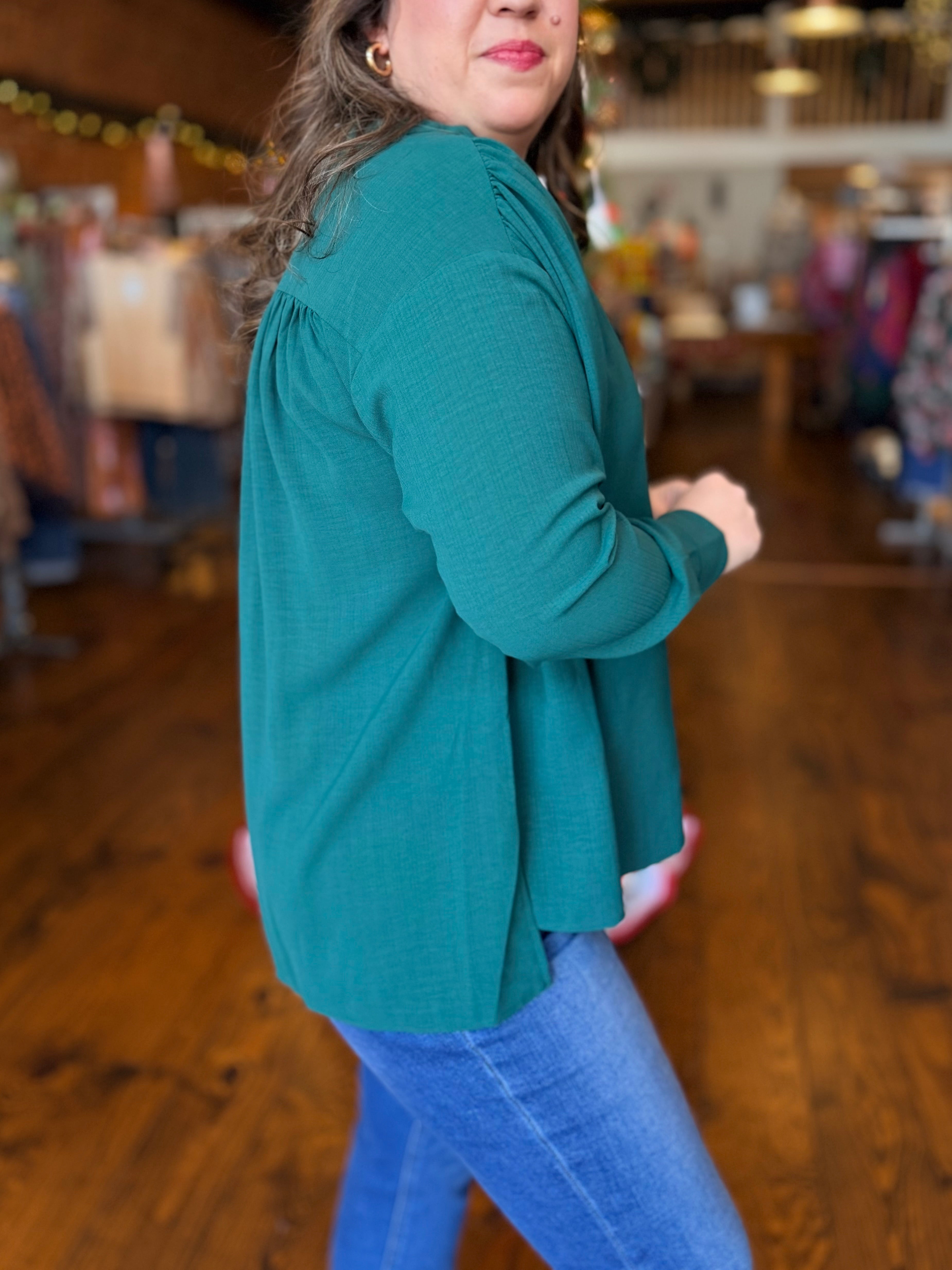 Emerald Escape Blouse