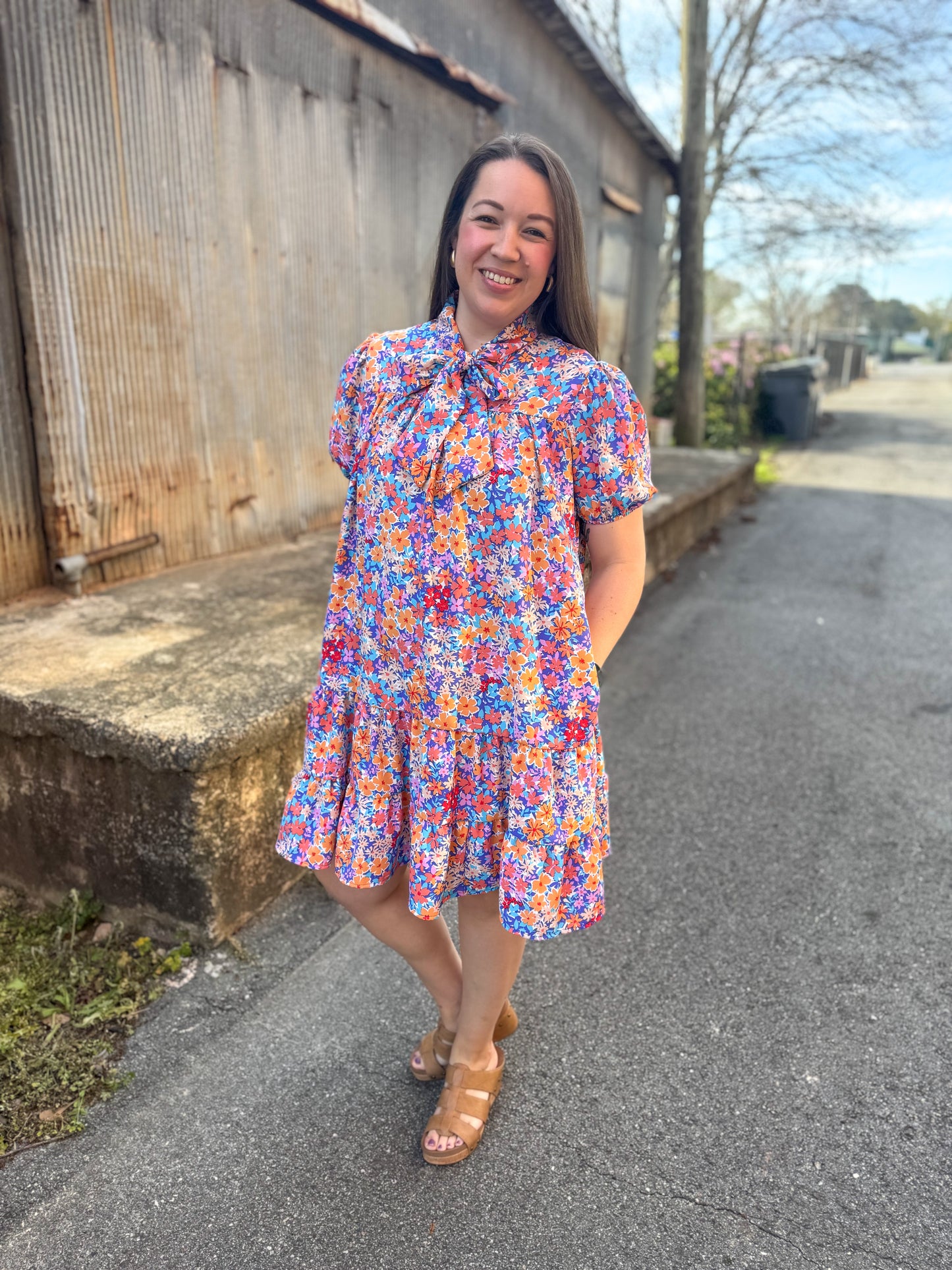 Bethany Bow Neck Dress