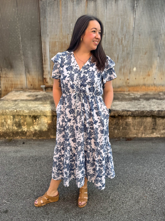 Rosemary Floral Midi Dress