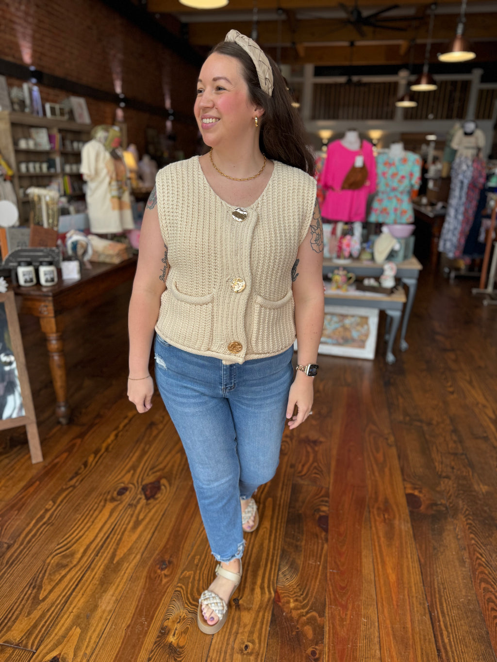 Carla Chunky Sweater Vest
