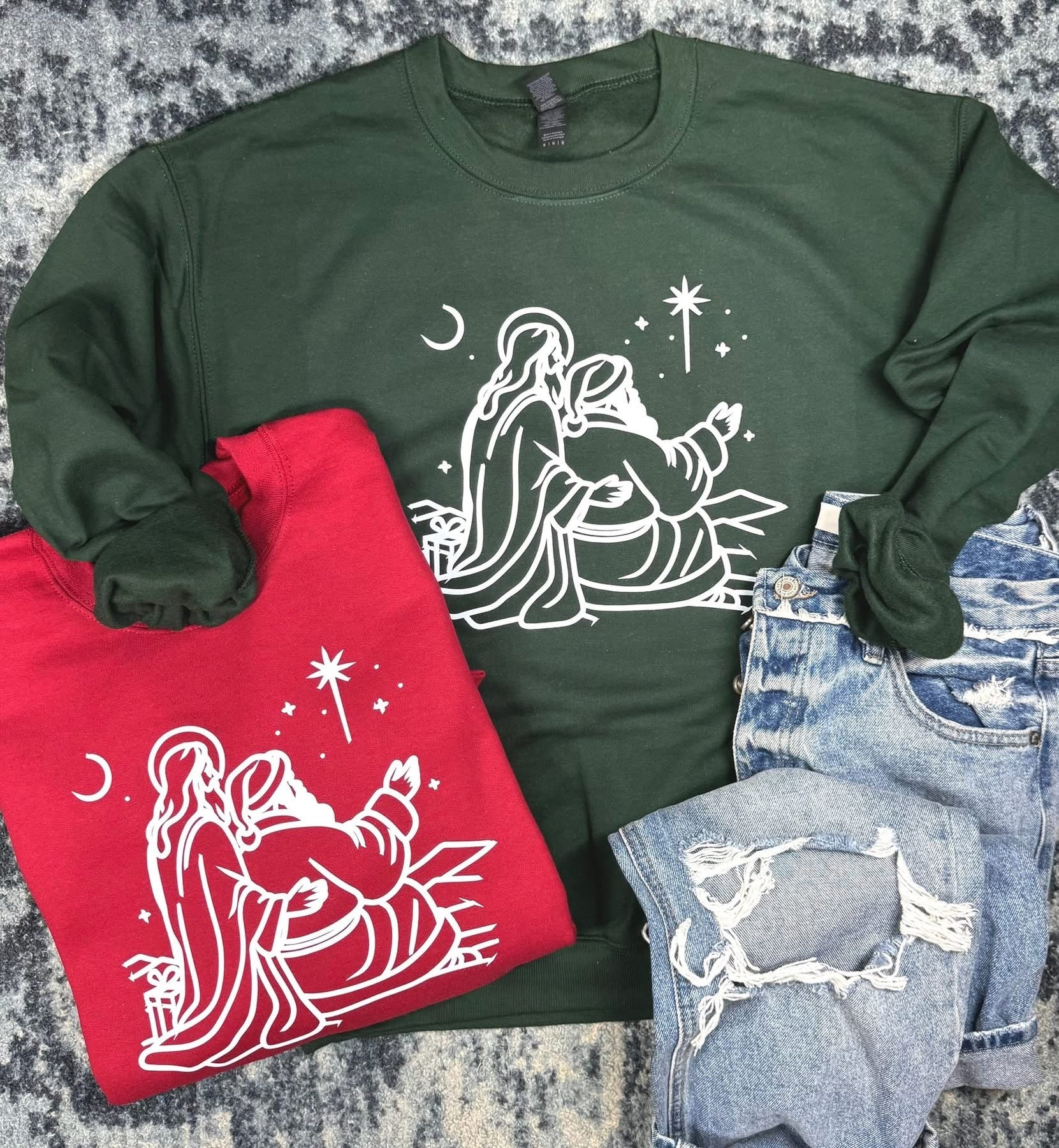 Jesus & Santa Sweatshirt