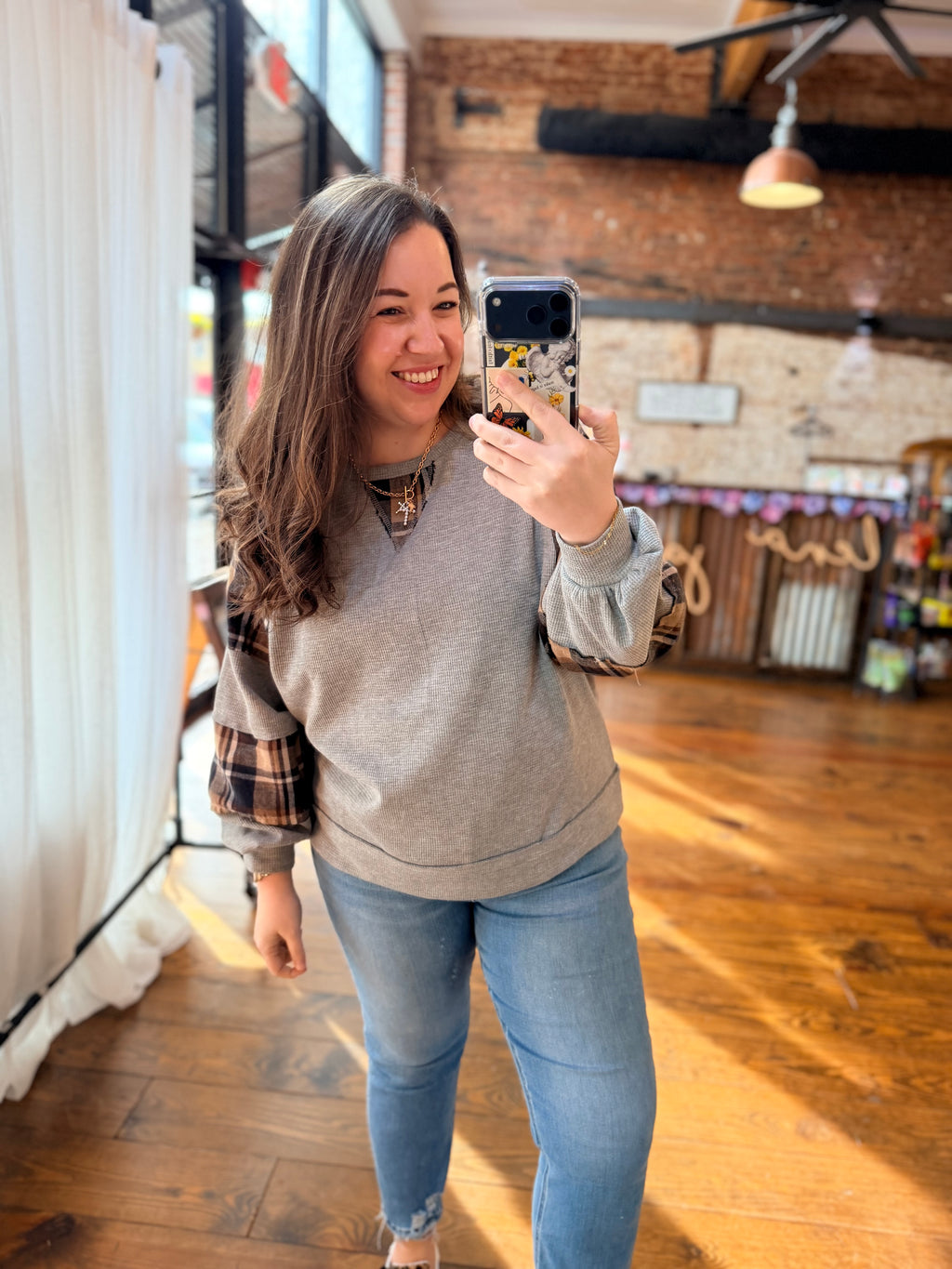 The Classic Plaid Mix Top