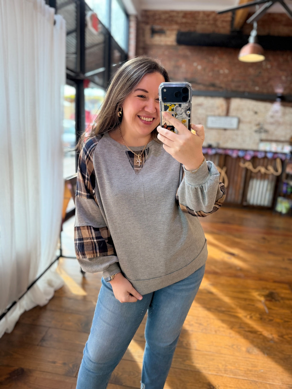 The Classic Plaid Mix Top