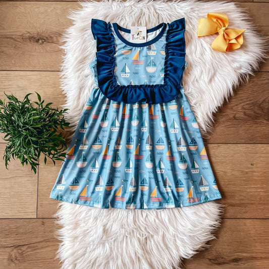 Girls Sailboat Dress