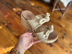 Corkys Tie the Knot Wedges - Gold Metallic