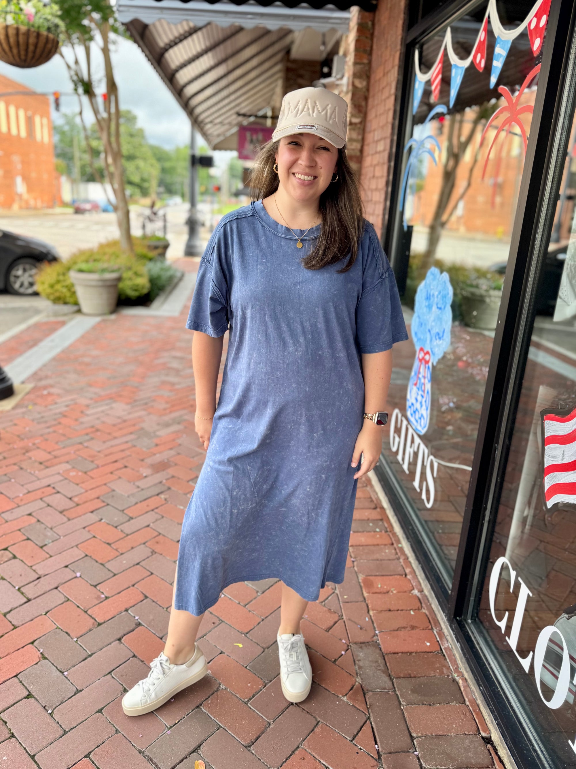 Easy Street T-Shirt Dress - 2 Colors