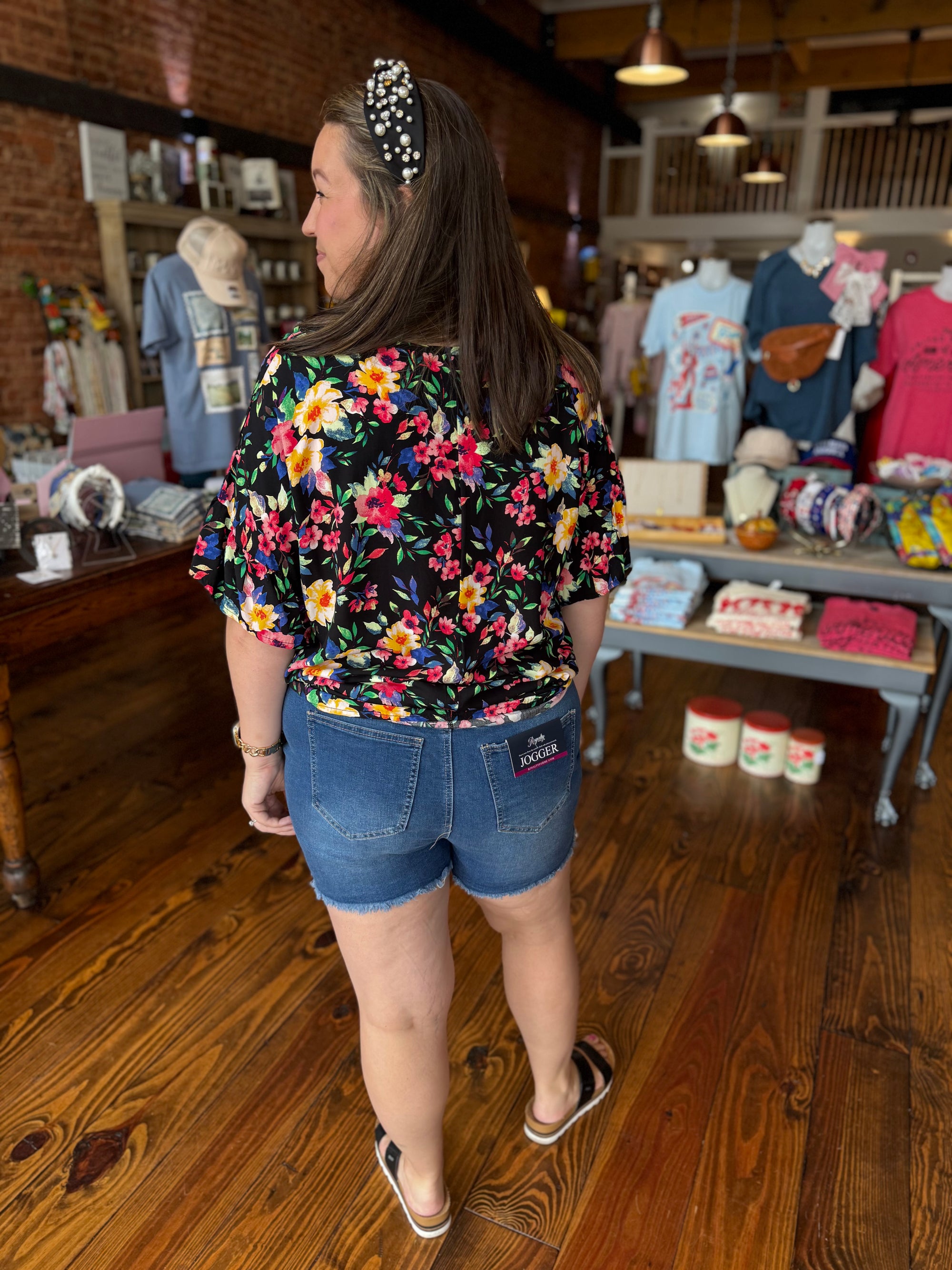 Midnight Bloom Top
