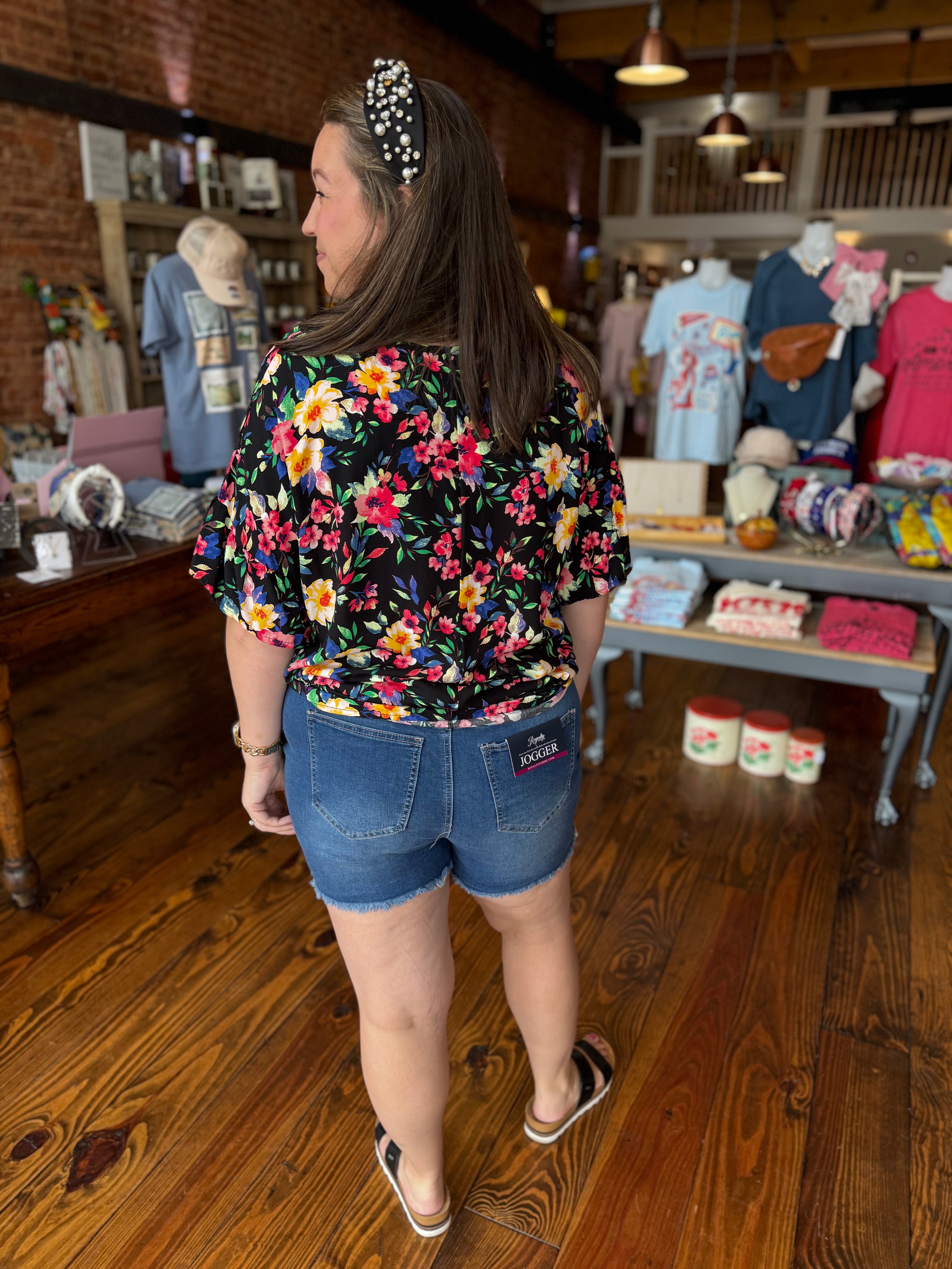 Midnight Bloom Top