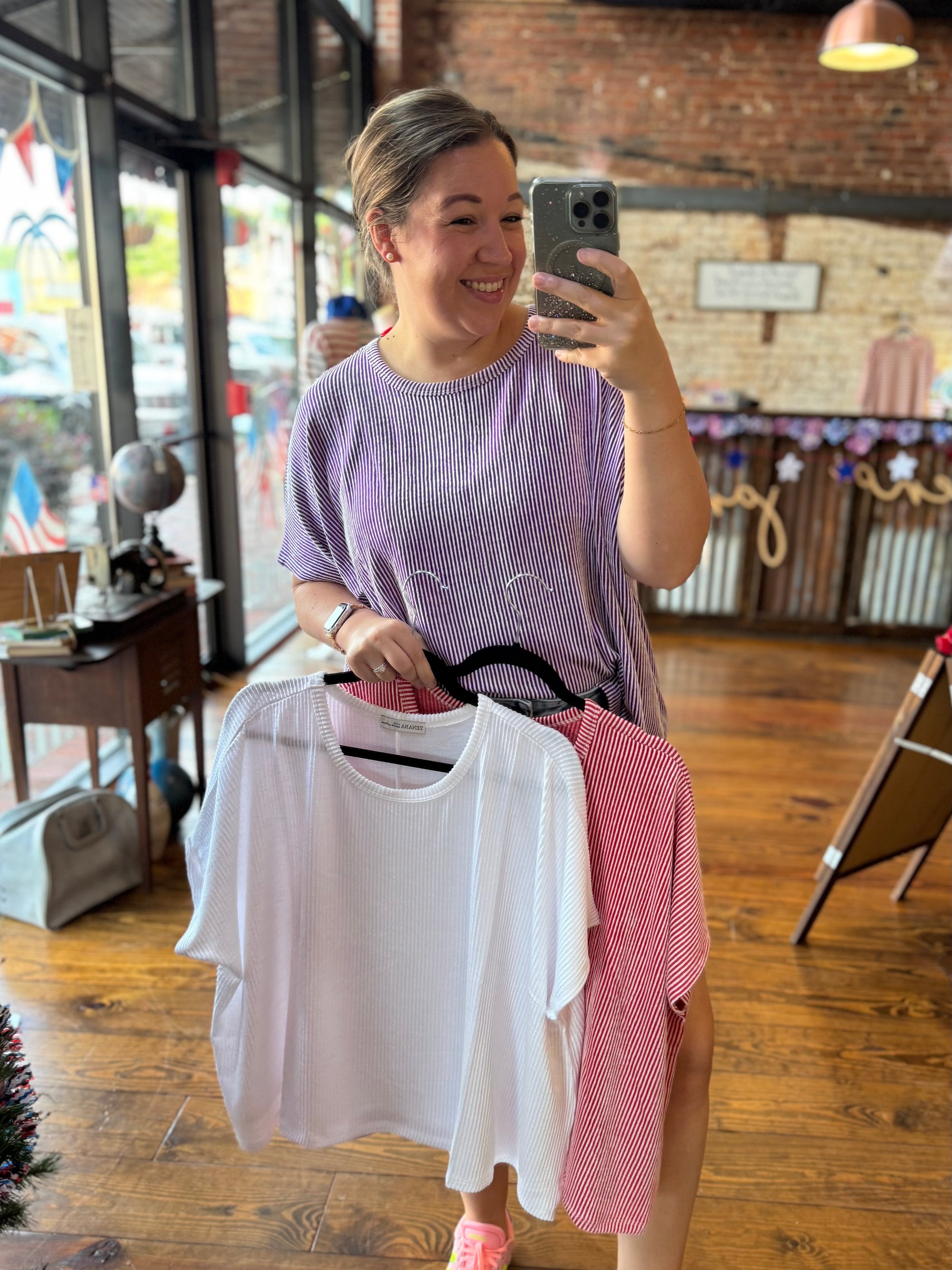 Simple Oversized Ribbed Knit Top - 3 Colors