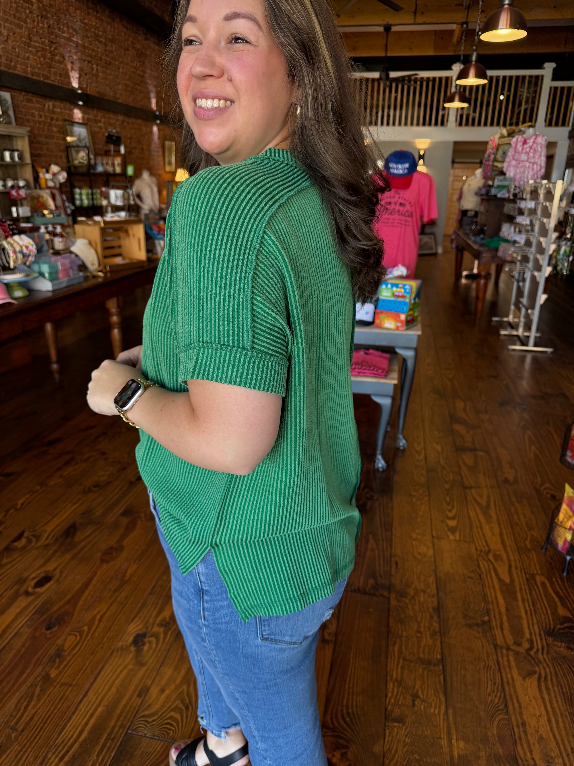 Sunny Ribbed Knit Top