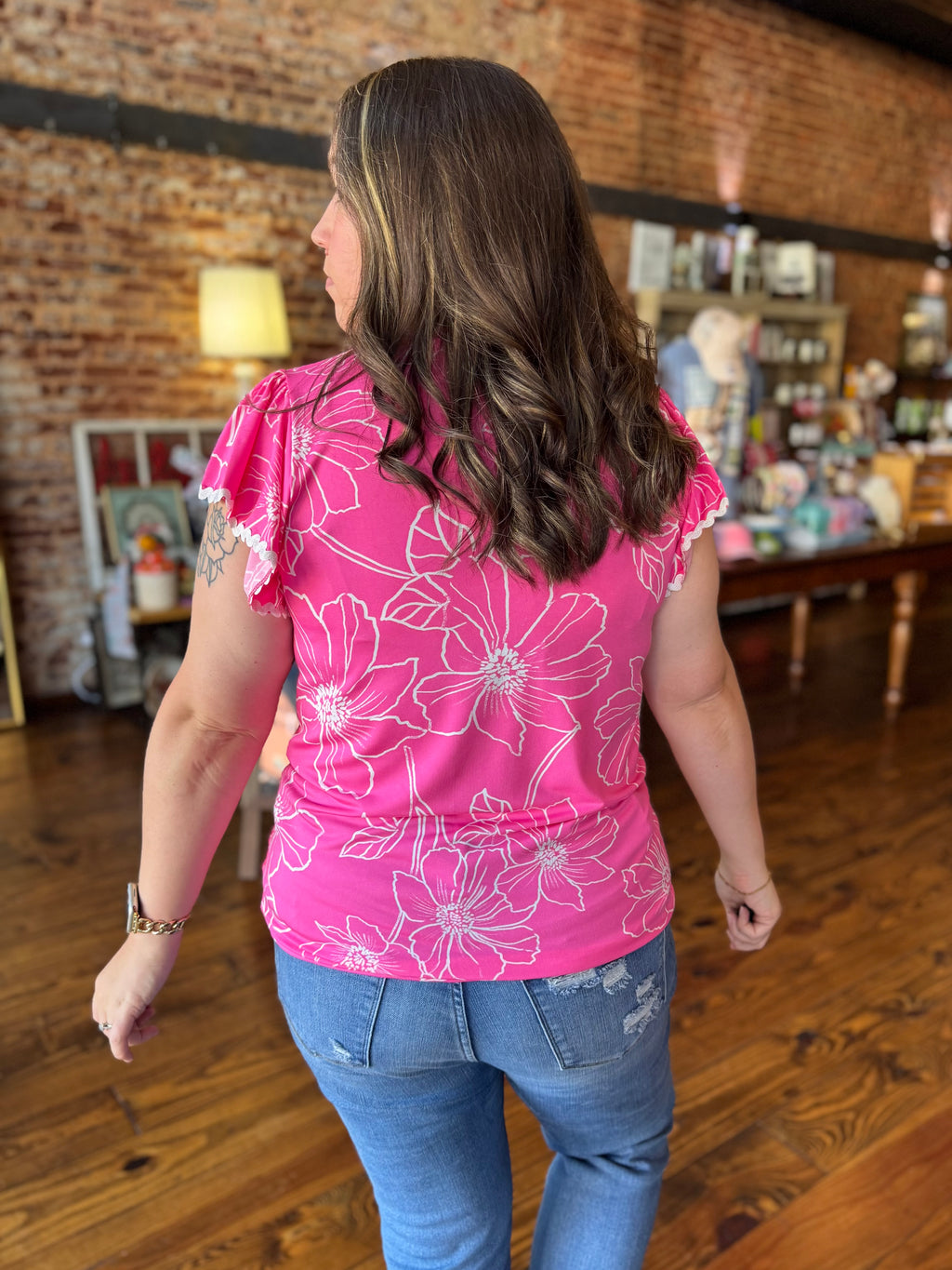 Raspberry Bloom Top
