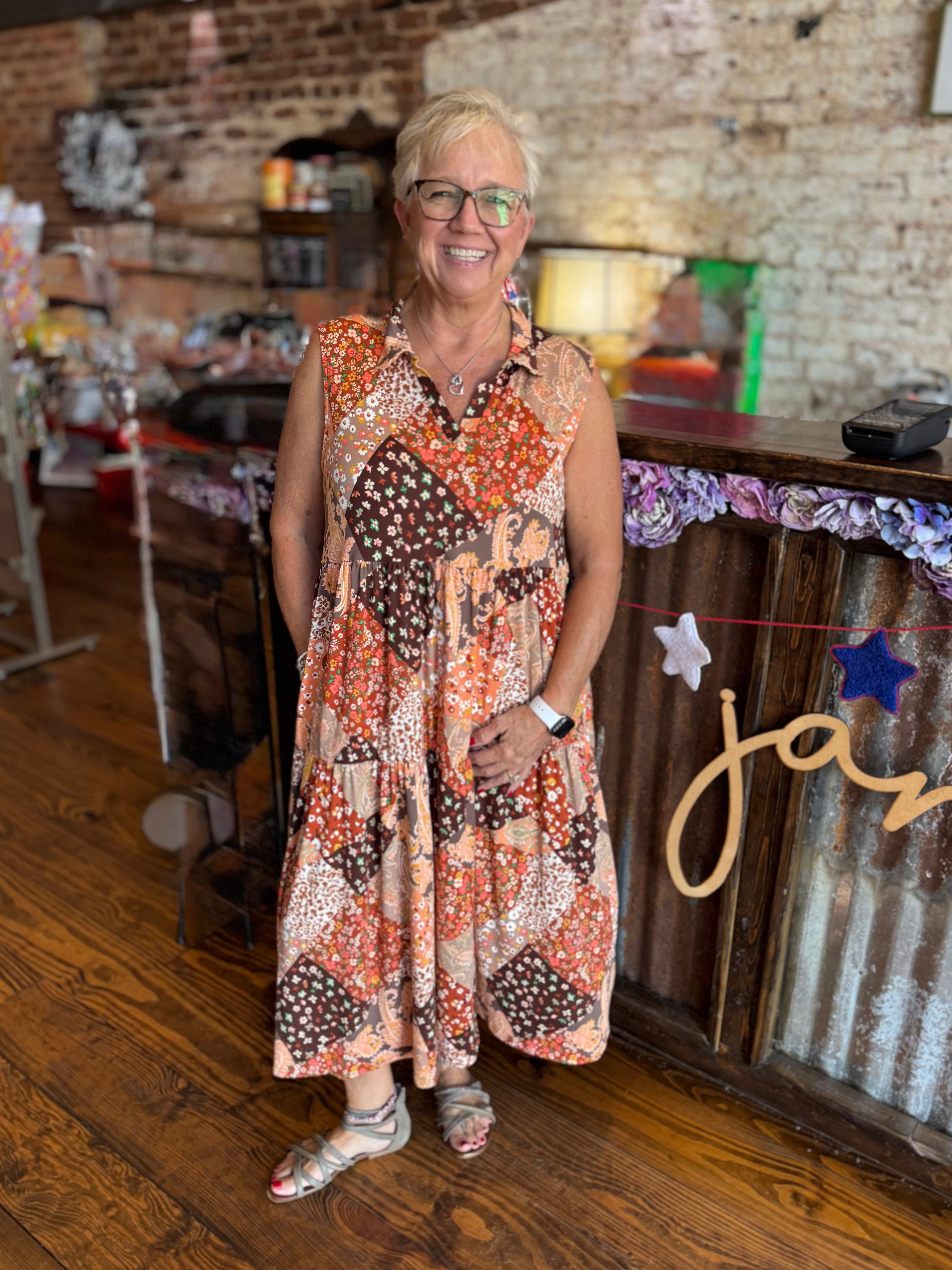 Autumn Whimsy Midi Dress