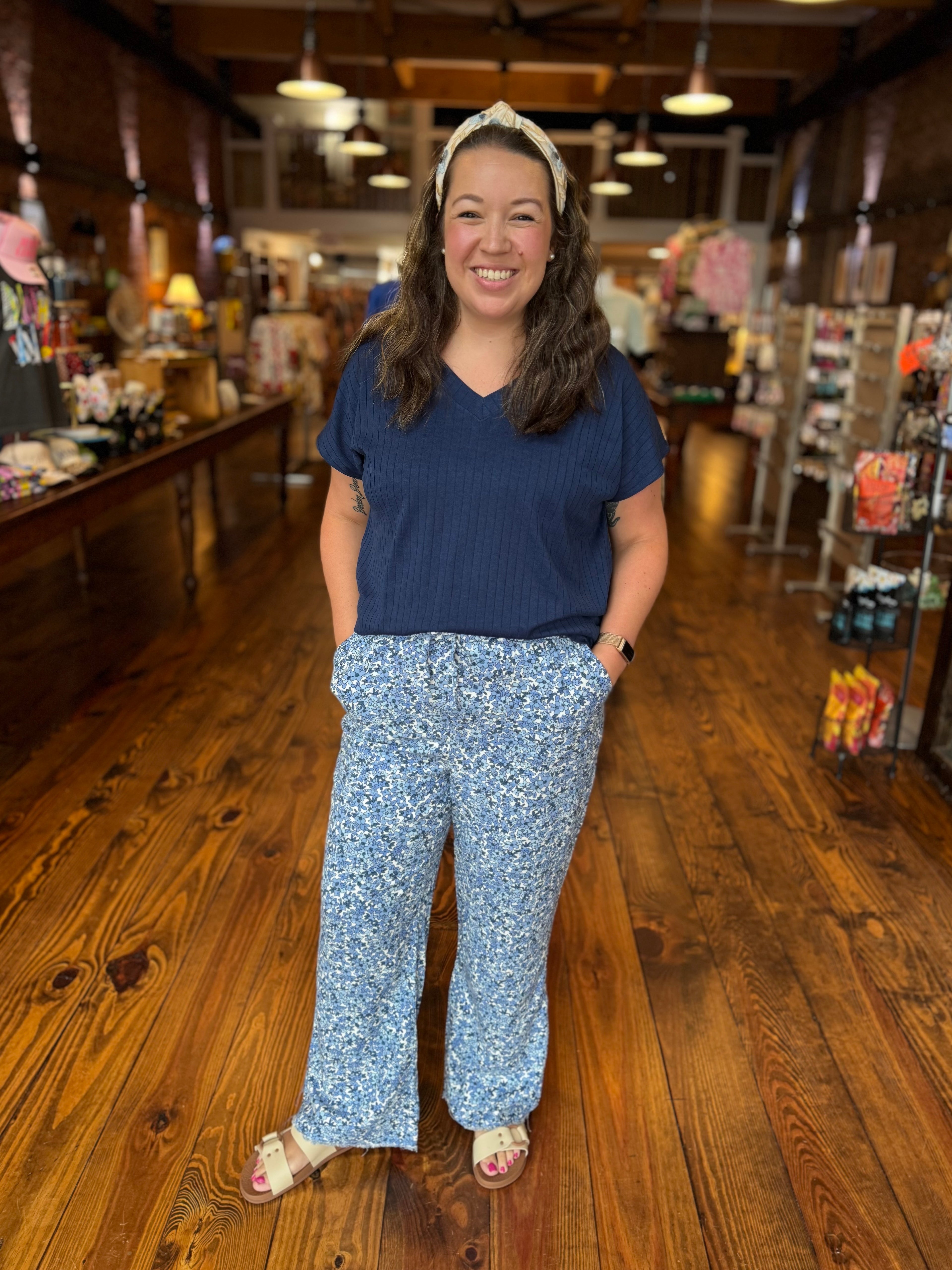 First Bell Floral Pants