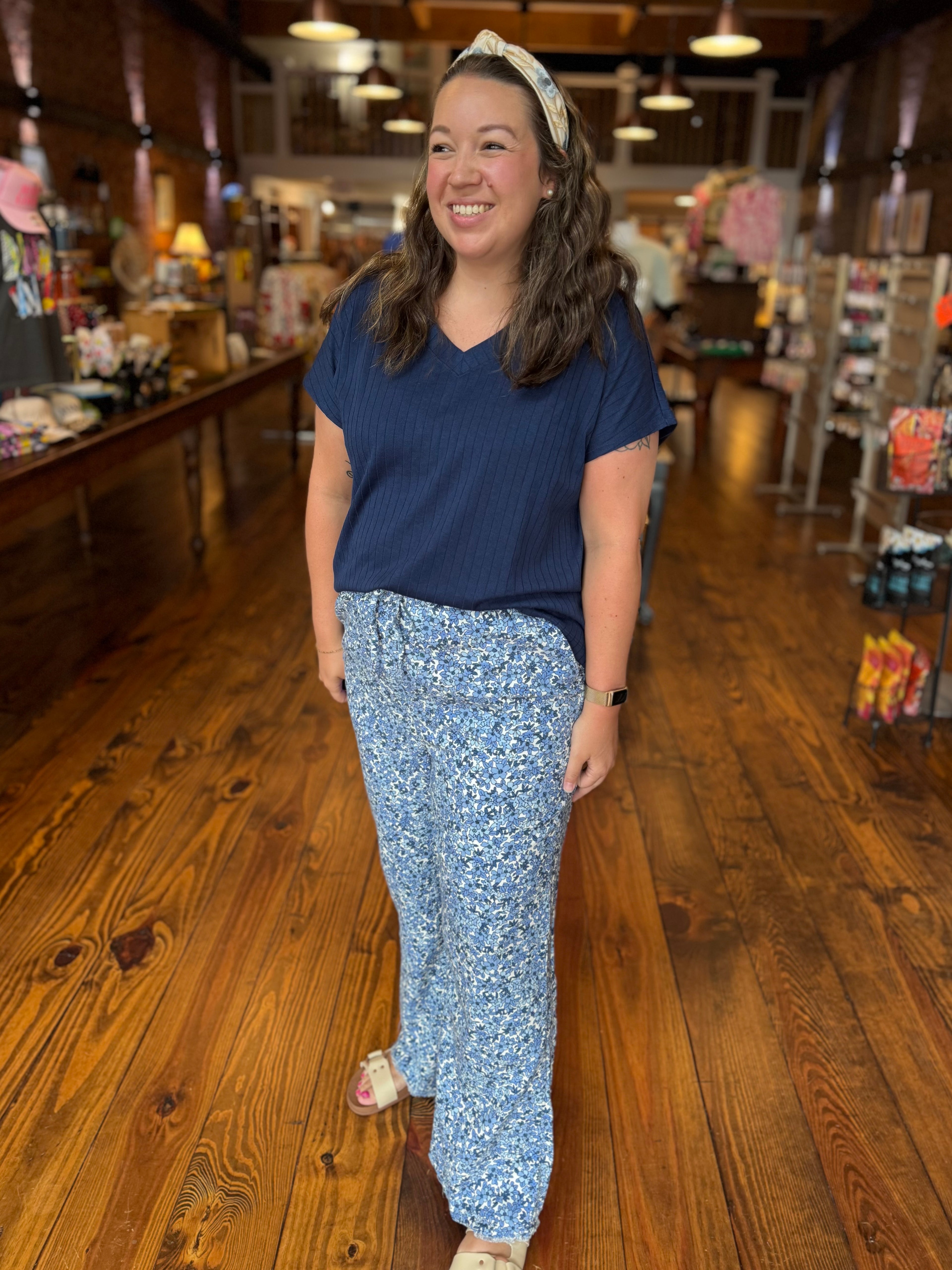 First Bell Floral Pants