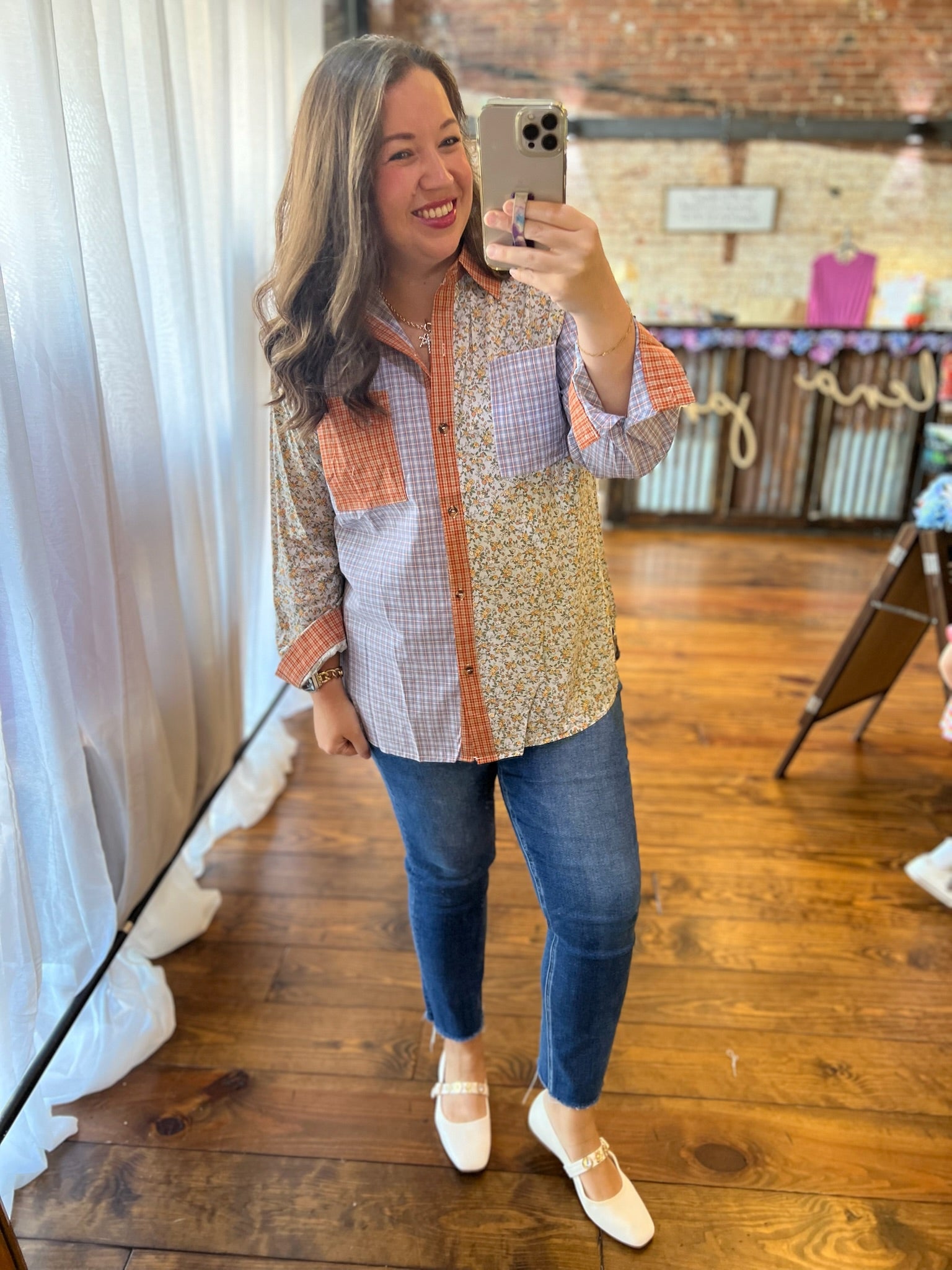 Backroads Button Down Blouse