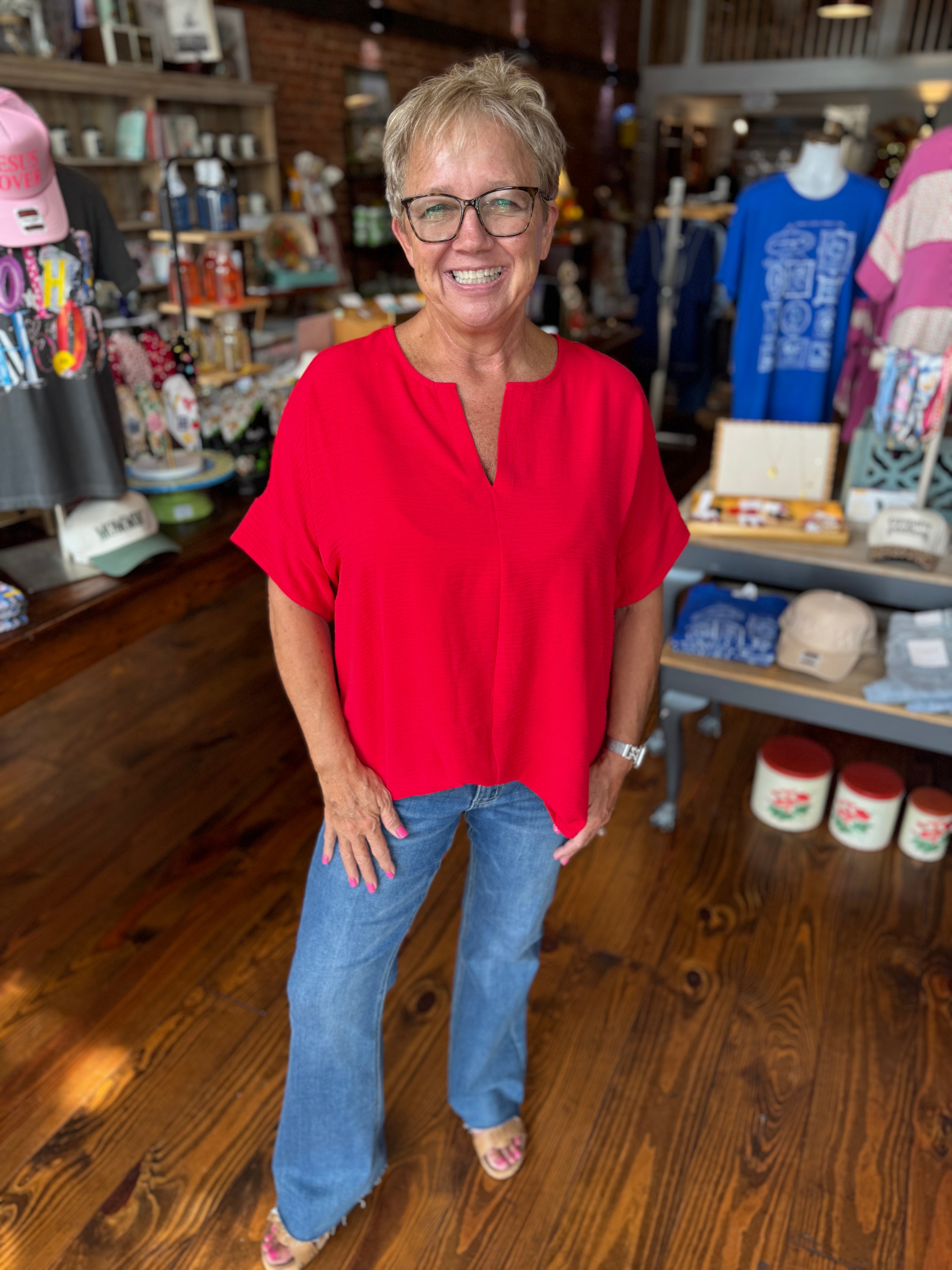 The Everyday Essential Top – Red