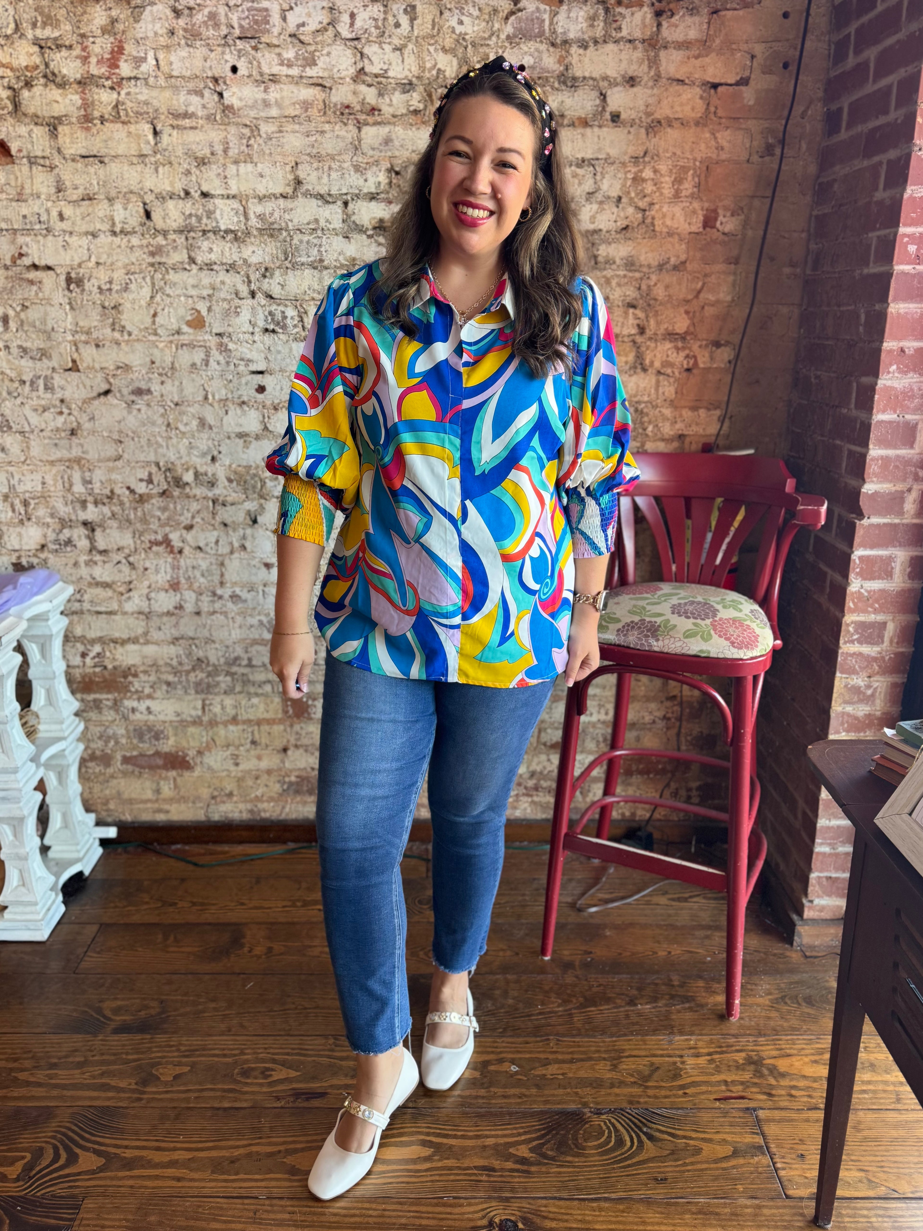 The Kaleidoscope Pop Blouse