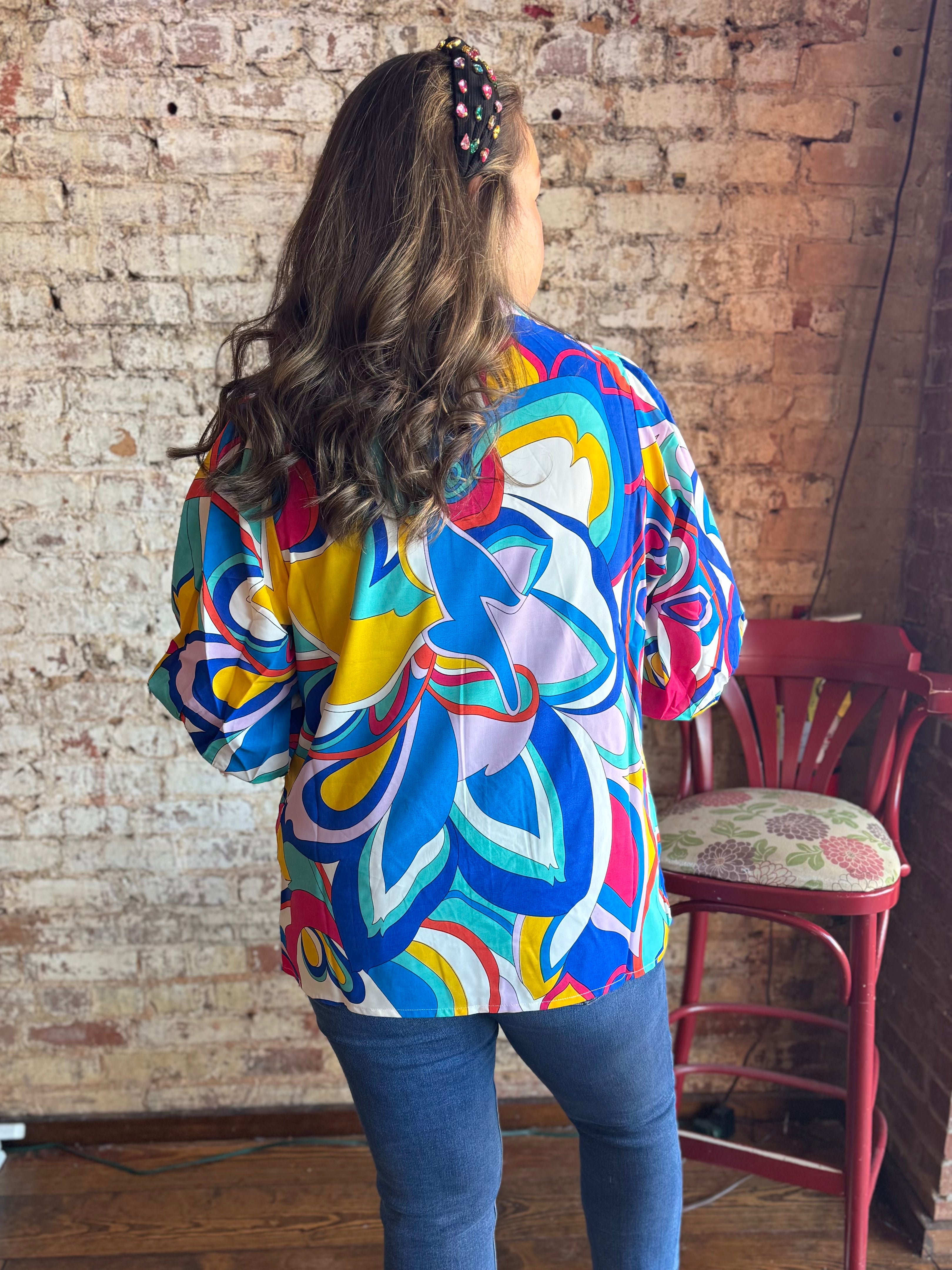 The Kaleidoscope Pop Blouse