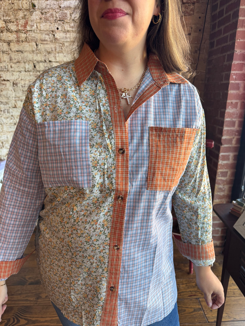 Backroads Button Down Blouse