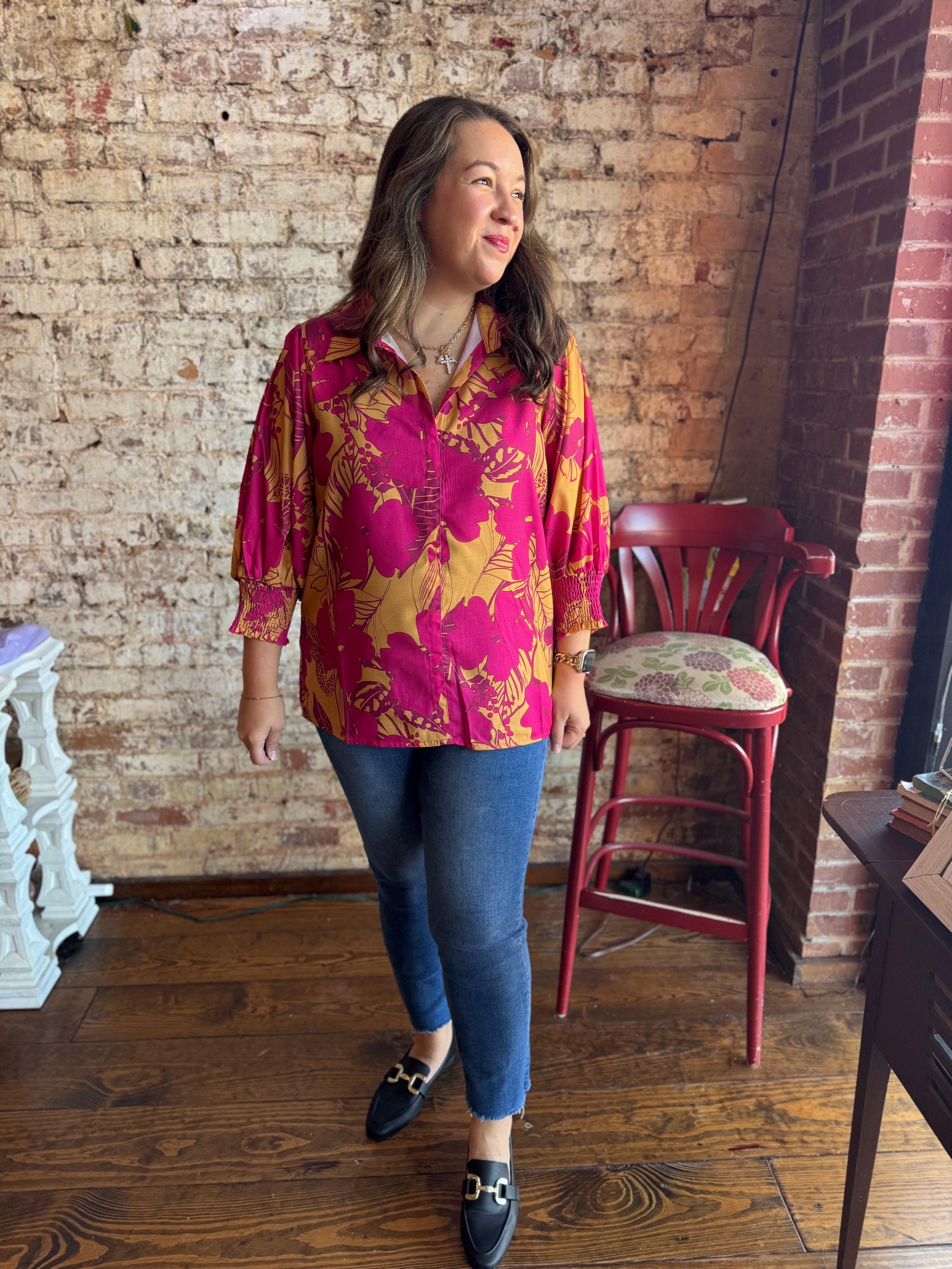 The Sunset Statement Blouse