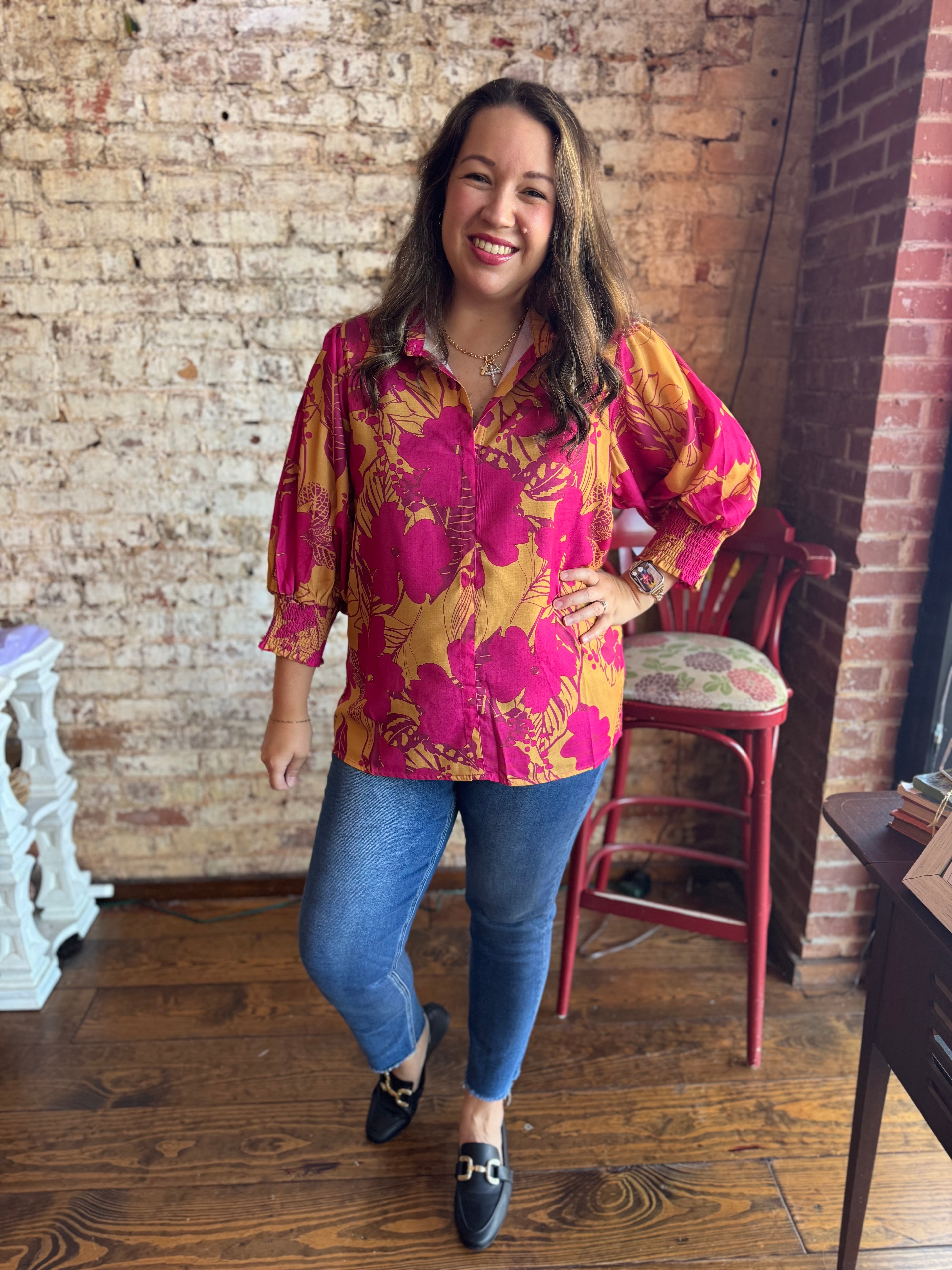 The Sunset Statement Blouse