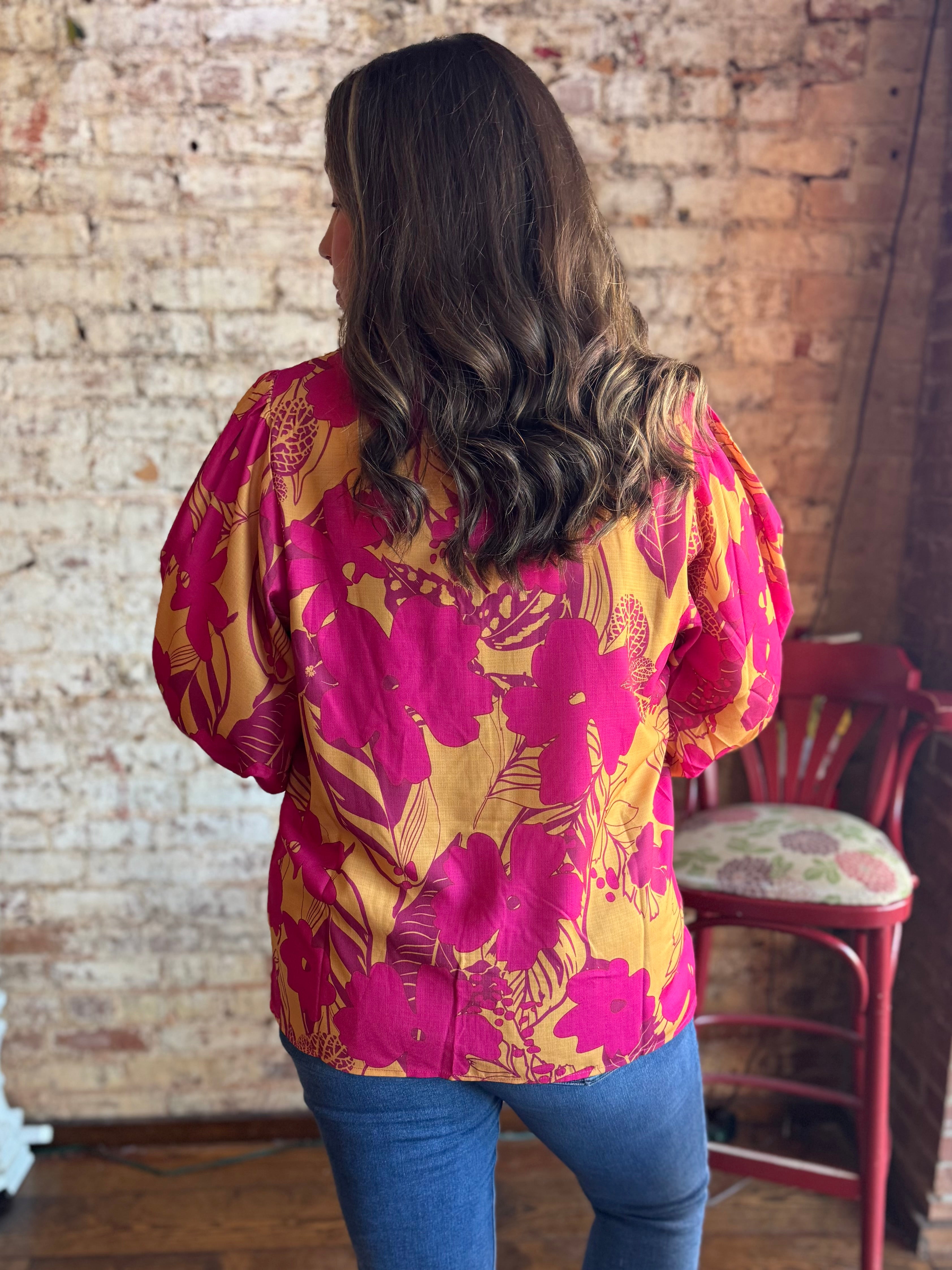 The Sunset Statement Blouse