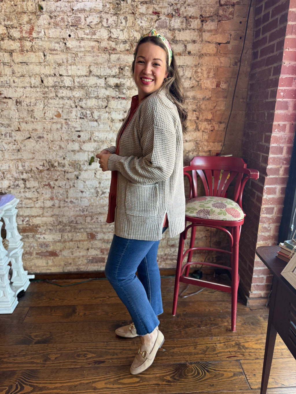 Simple Waffle Cardigan - Fall Doorbuster