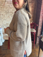 Simple Waffle Cardigan - Fall Doorbuster