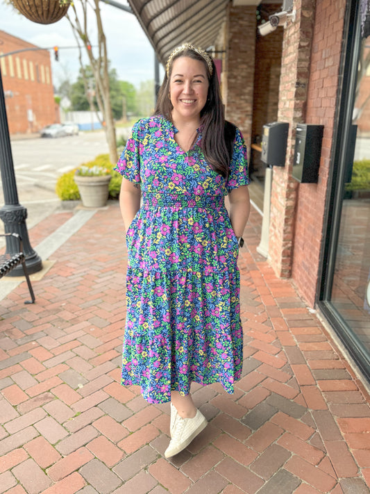 Mad About Floral Midi Dress