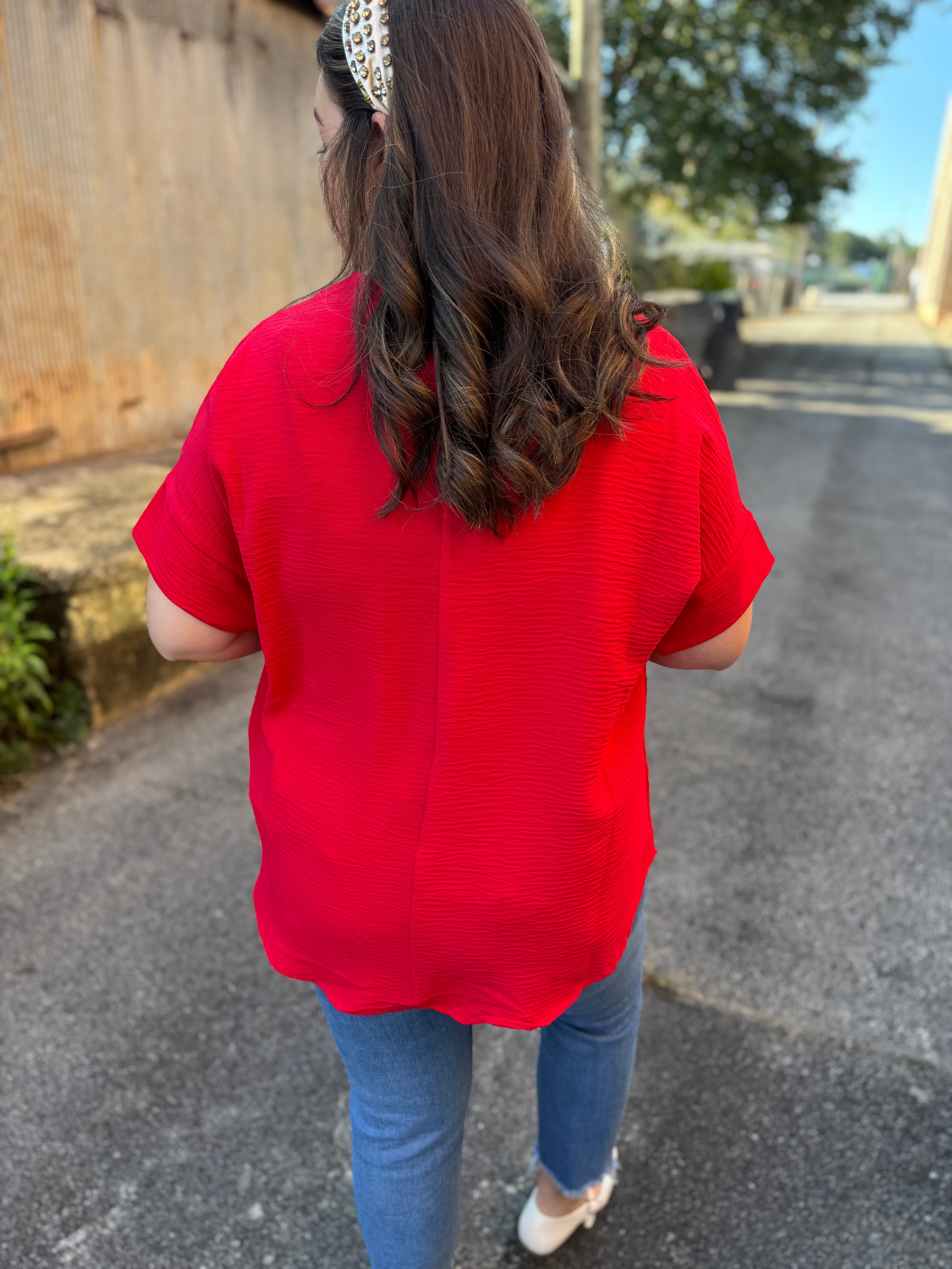 The Everyday Essential Top – Red
