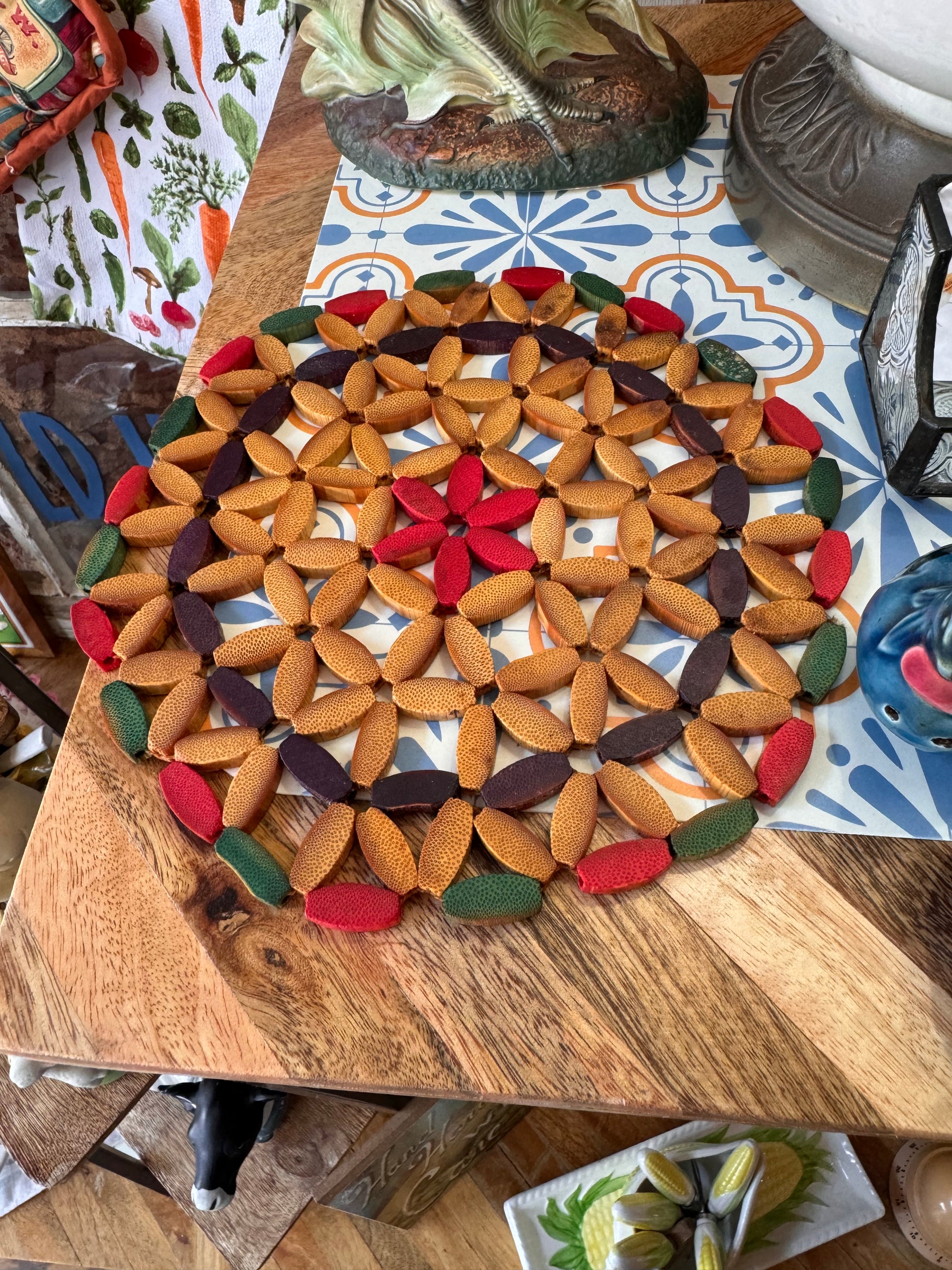 Wooden Bead Trivet
