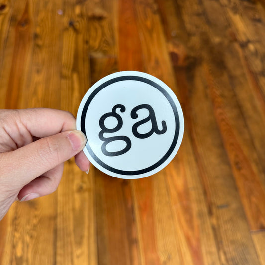 GA Circle Sticker
