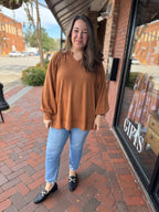 The Effortless Tunic in Caramel