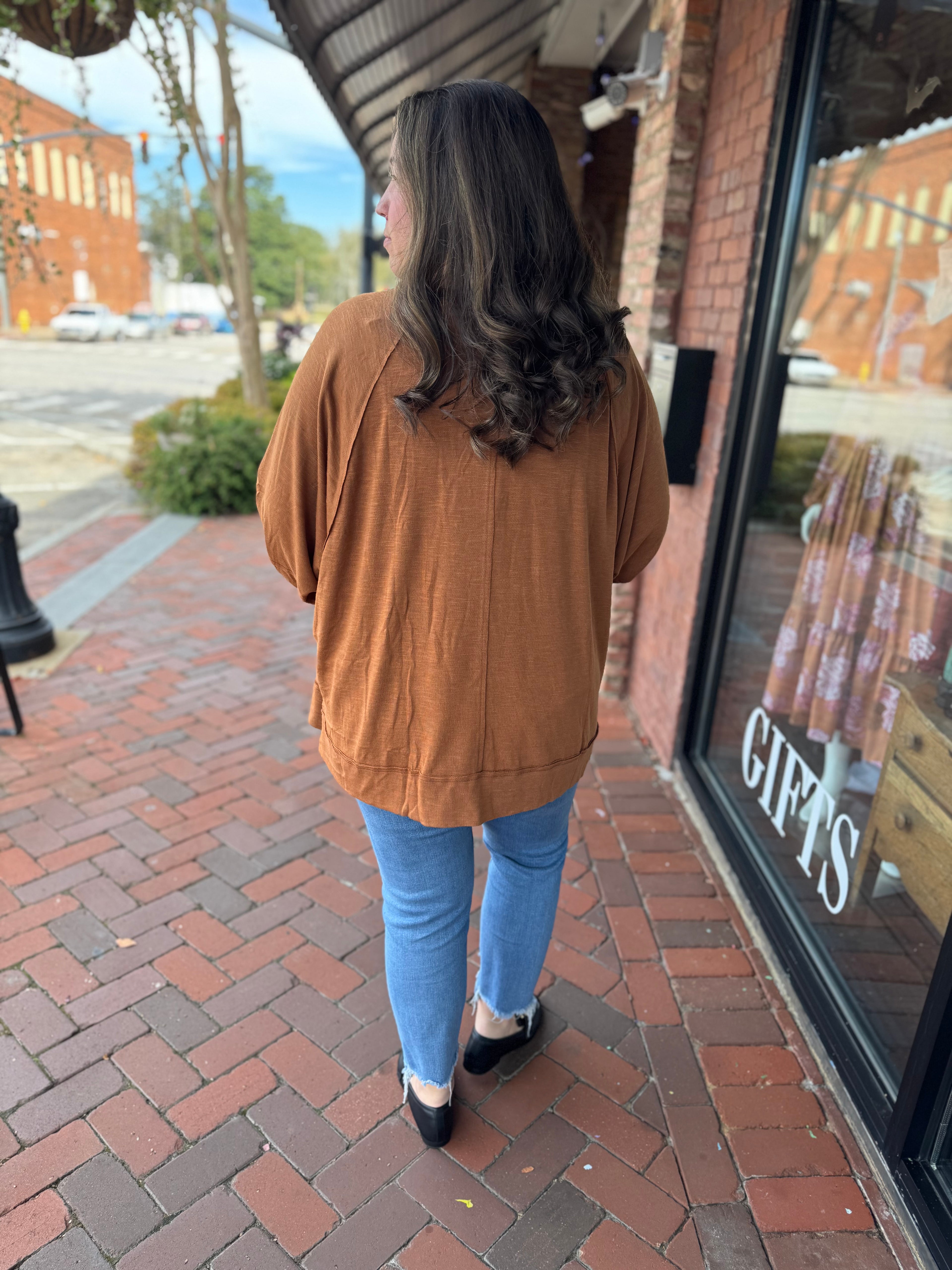 The Effortless Tunic in Caramel