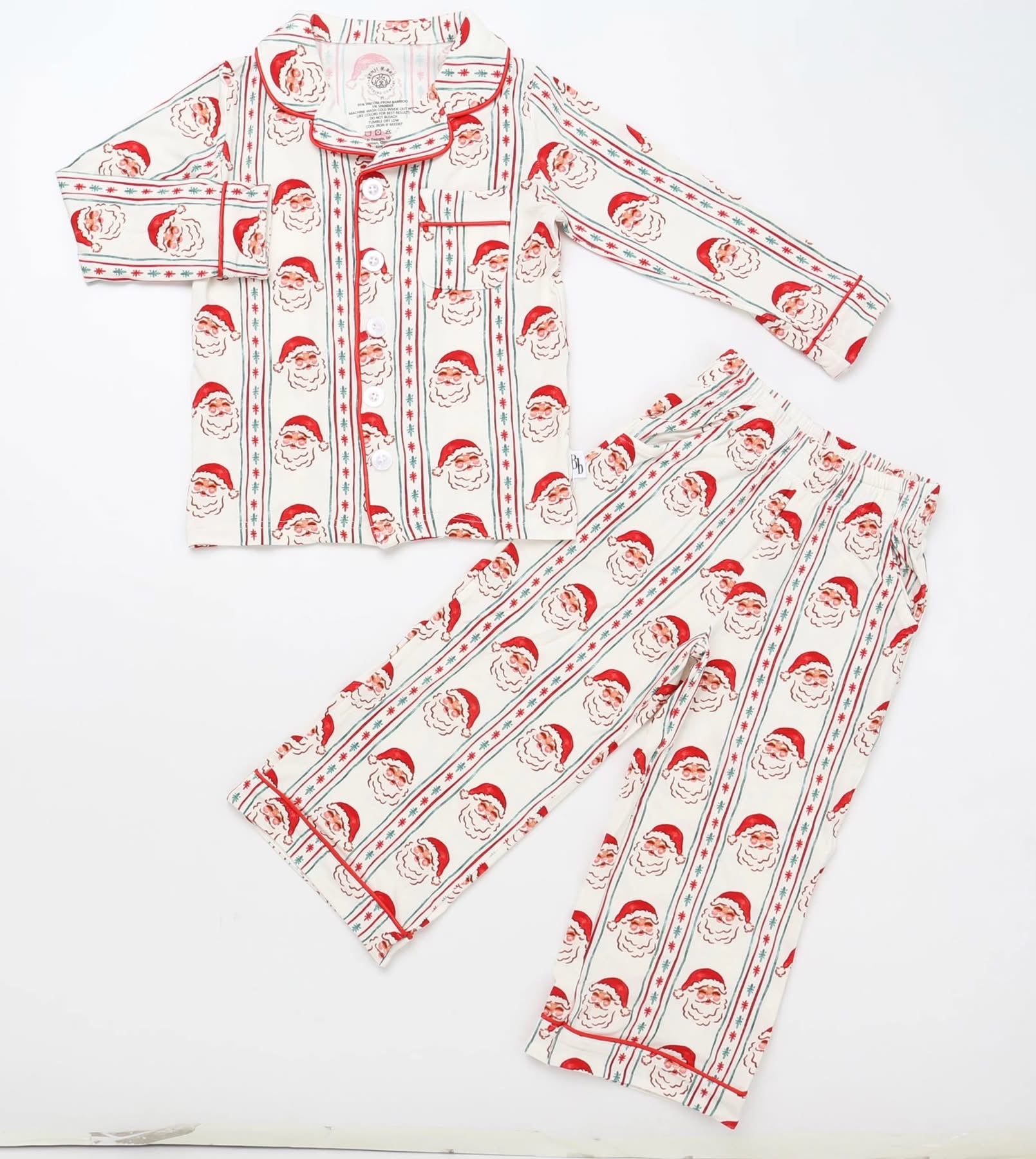 Vintage Santa Bamboo Pajamas Set