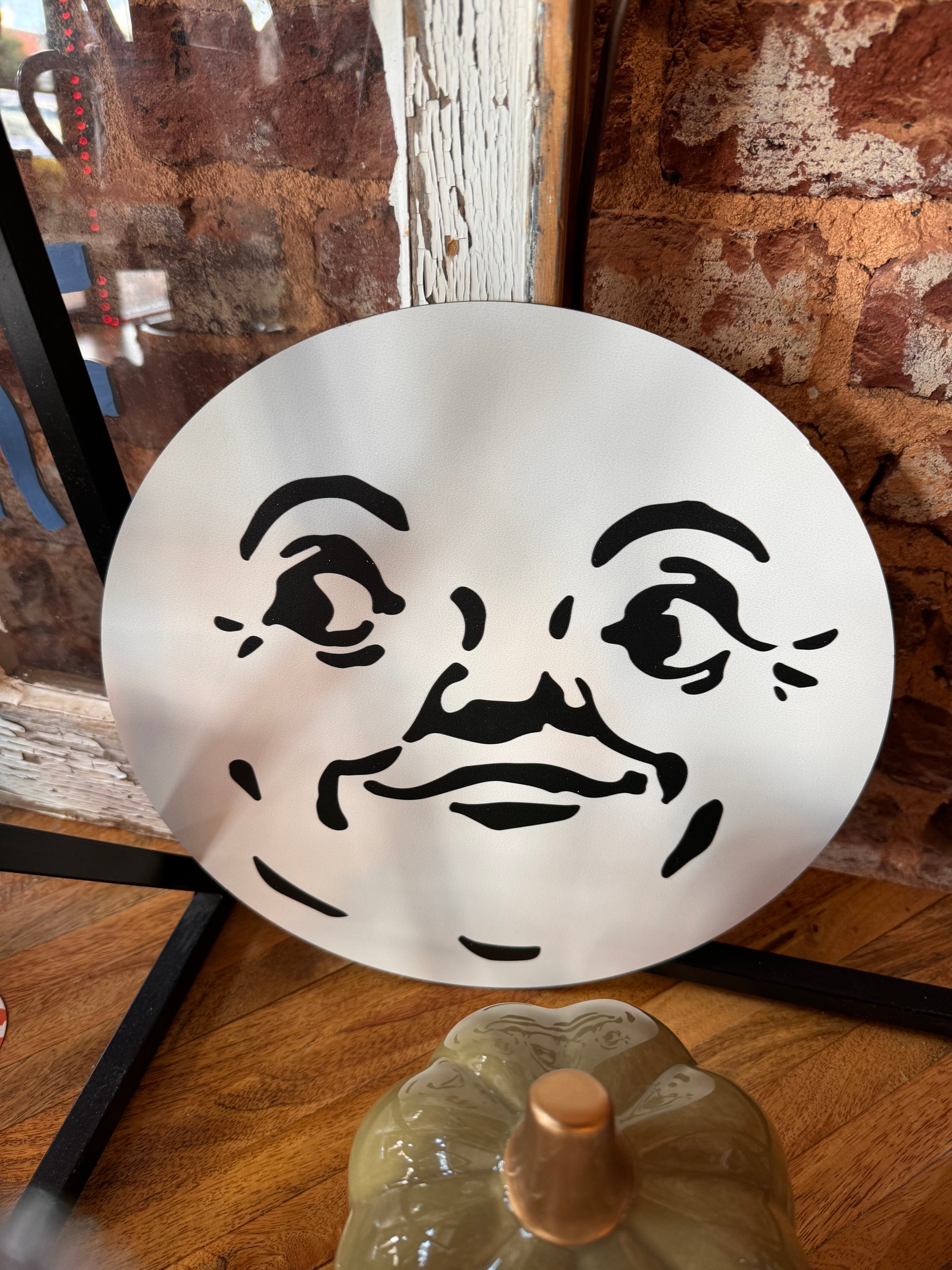 Wooden Jolly Moon