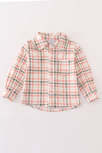 Boys Plaid Button Down Shirt