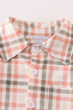 Boys Plaid Button Down Shirt