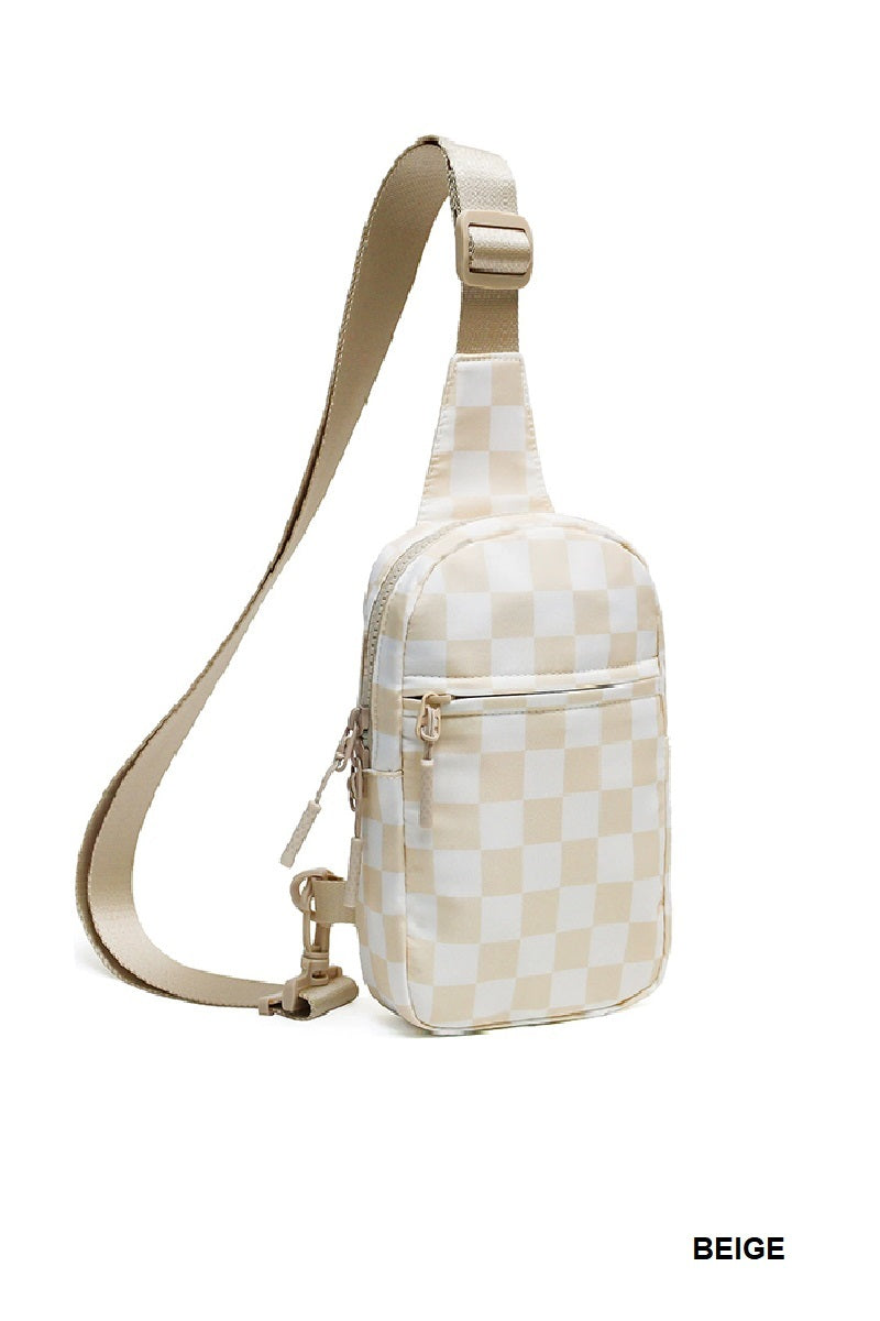 Checkered Crossbody Bag
