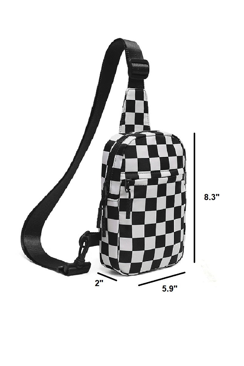 Checkered Crossbody Bag