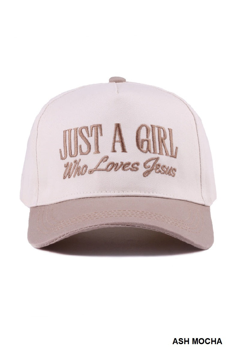 Just a Girl who Loves Jesus Hat