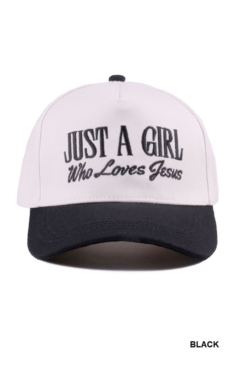 Just a Girl who Loves Jesus Hat