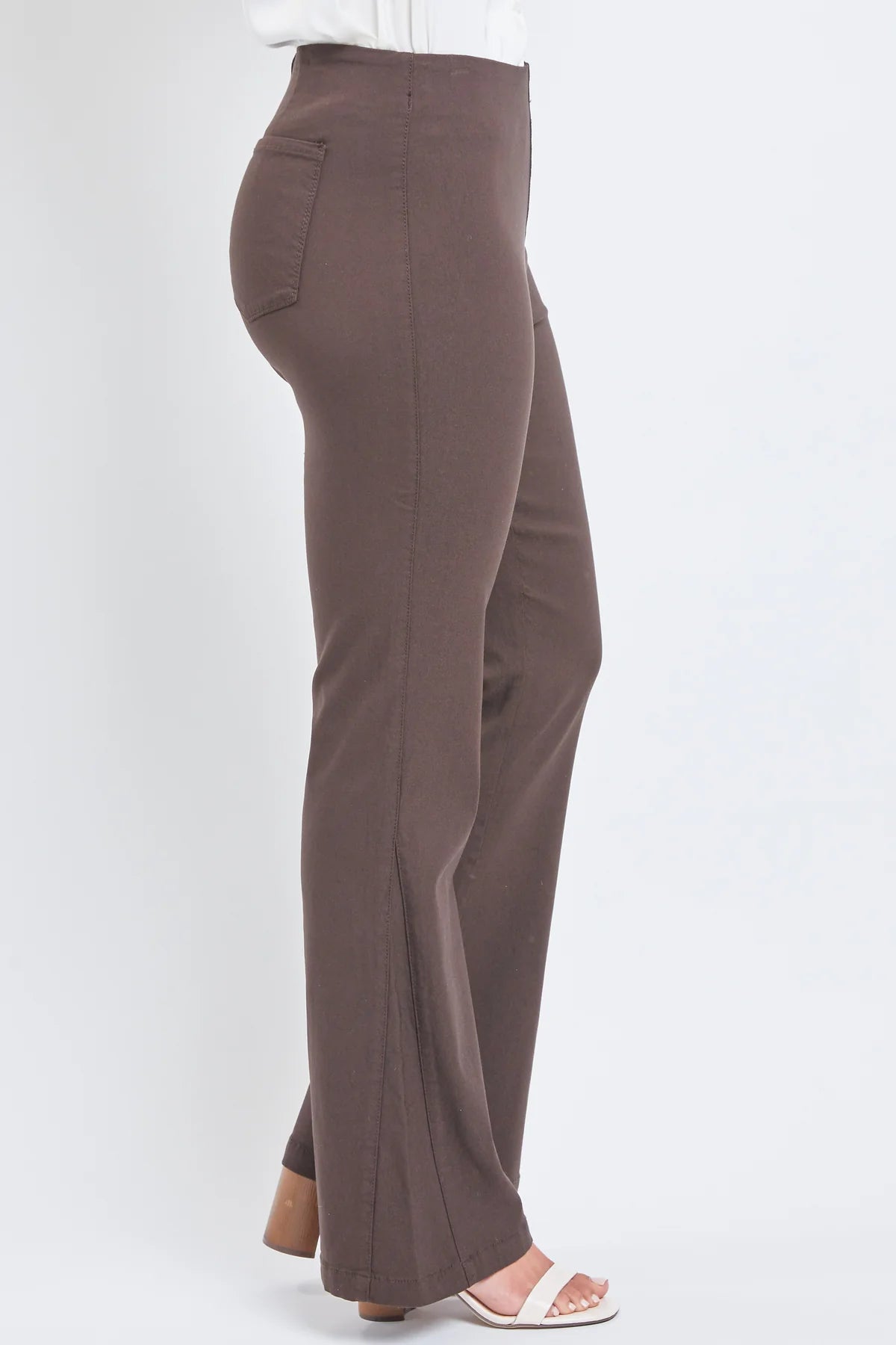 Missy Hyperstretch Pull-On Bootcut Pants - Clove