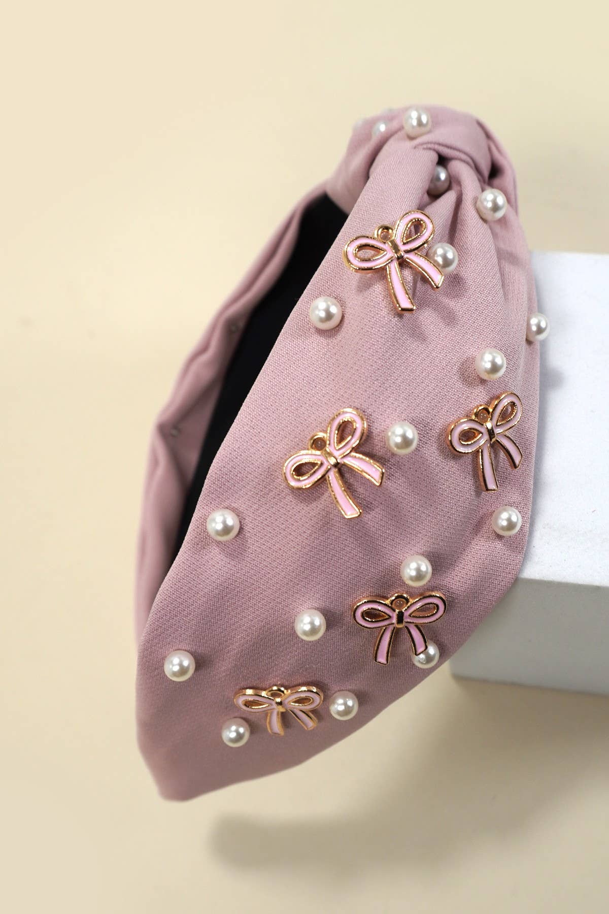 Pearl Bow Headband