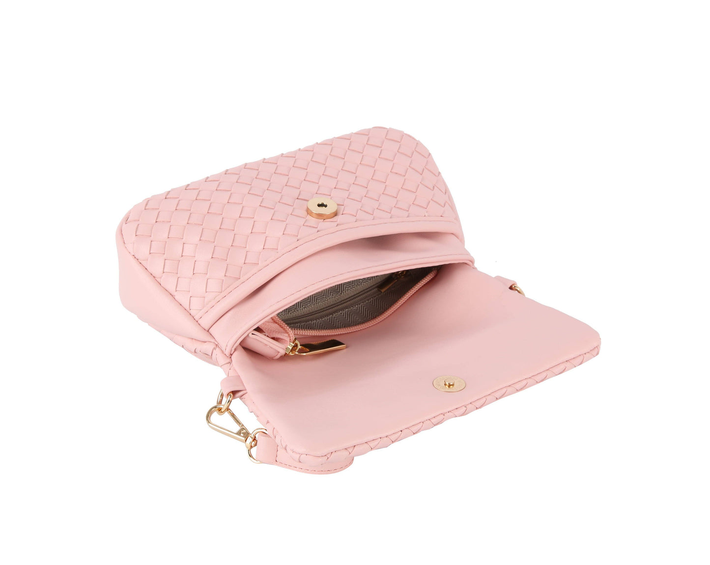 Woven Flap Crossbody