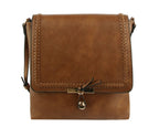 Braided Charm Saddle Crossbody Bag