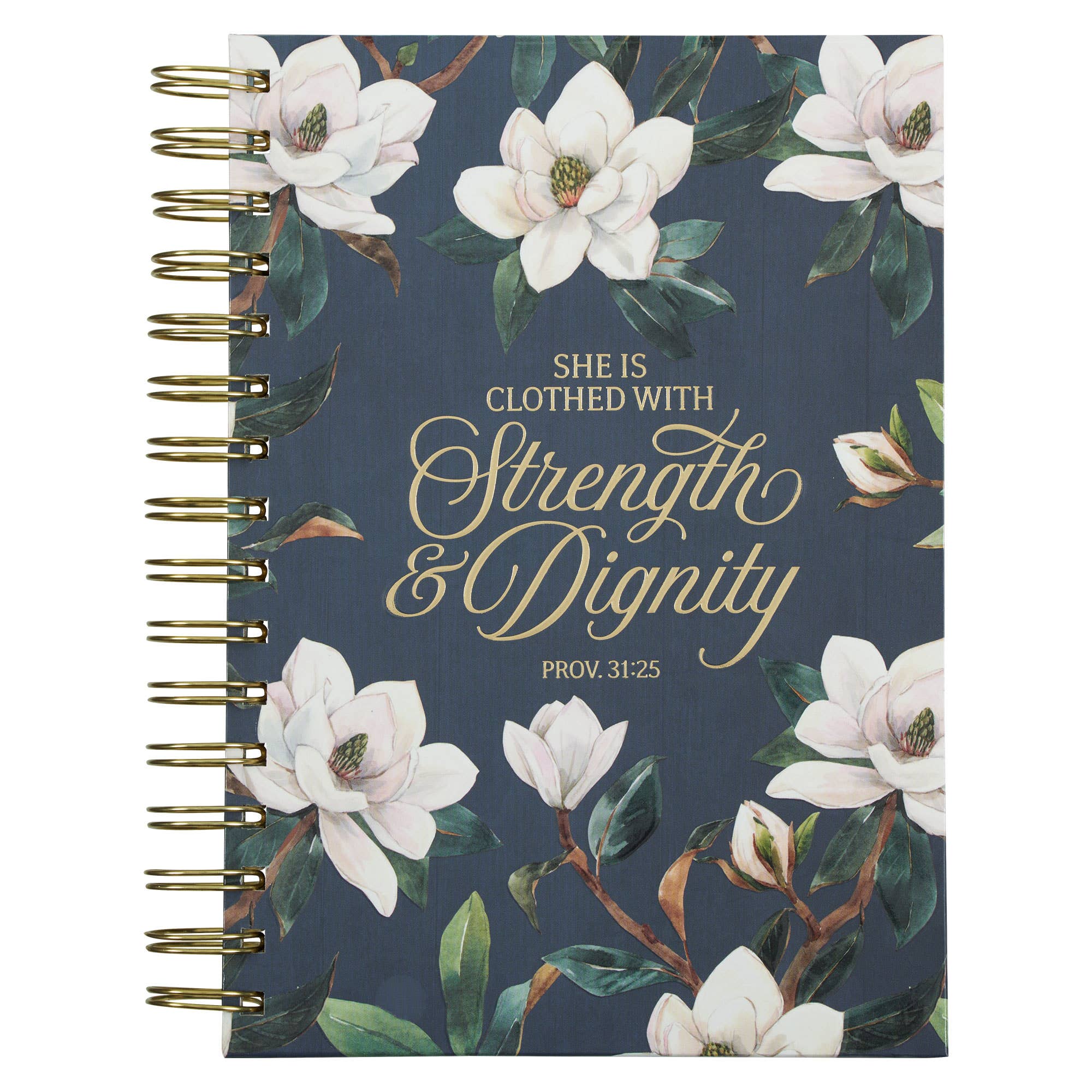 Teal Strength & Dignity Prov. 31:25 Wirebound Journal