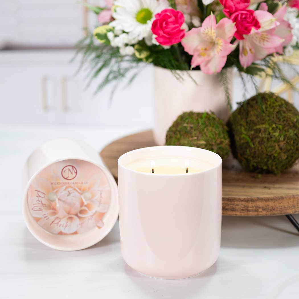 Pretty in Pink Candle
